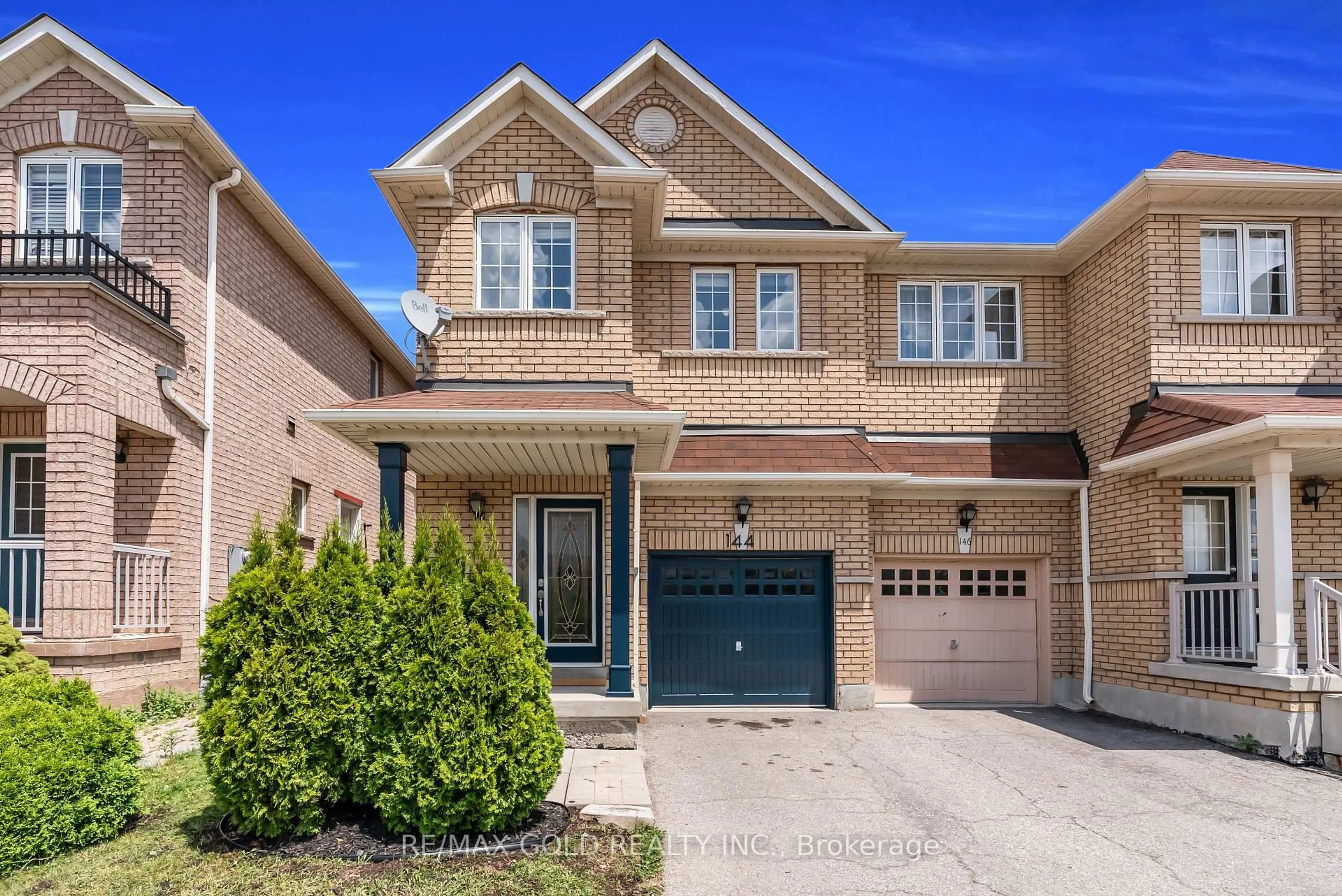 Home with brick exterior material, street for 144 Crystalview Cres, Brampton Ontario L6P 2R8
