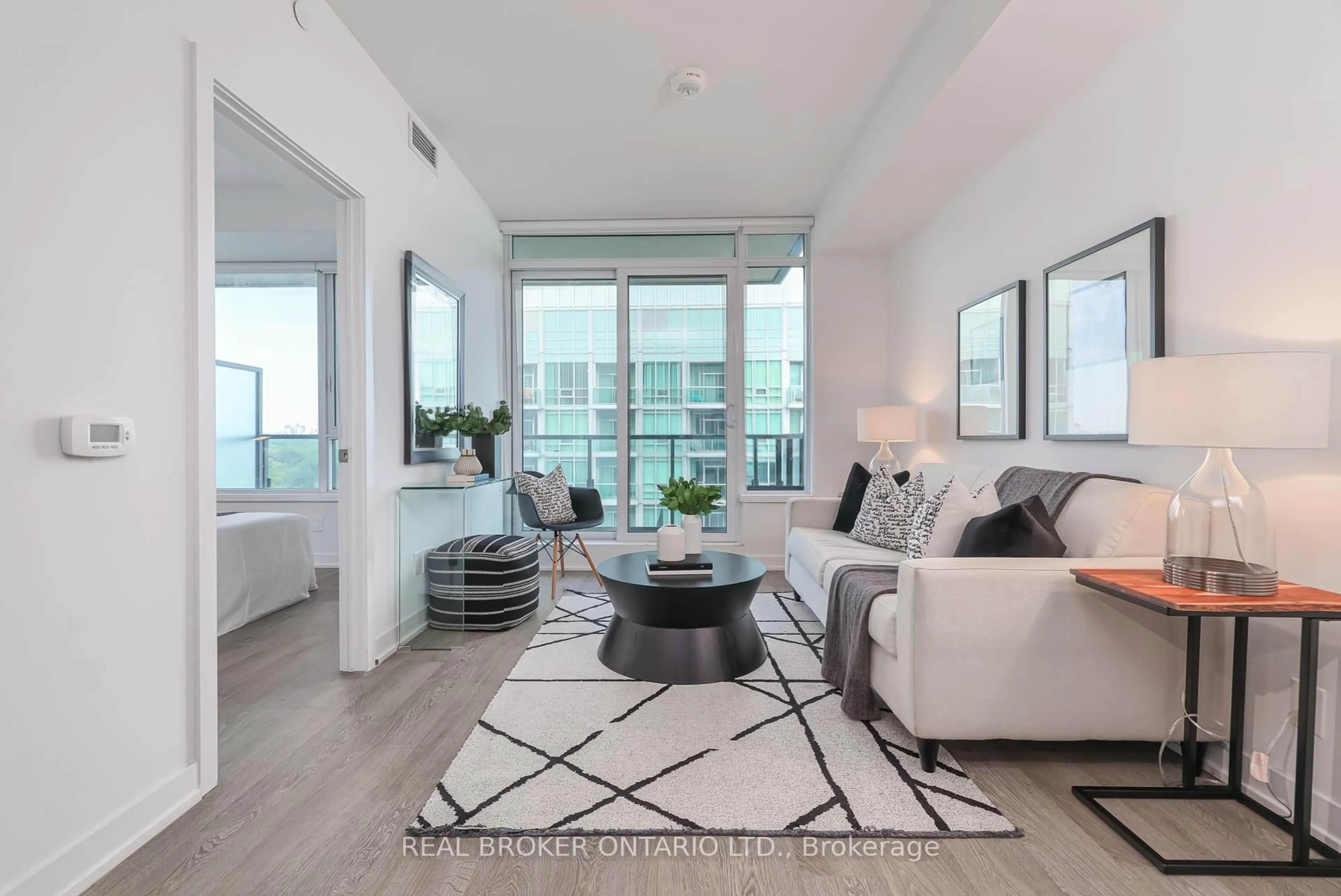 Living room with furniture, unknown for 1926 Lake Shore Blvd #2006, Toronto Ontario M6S 1A1