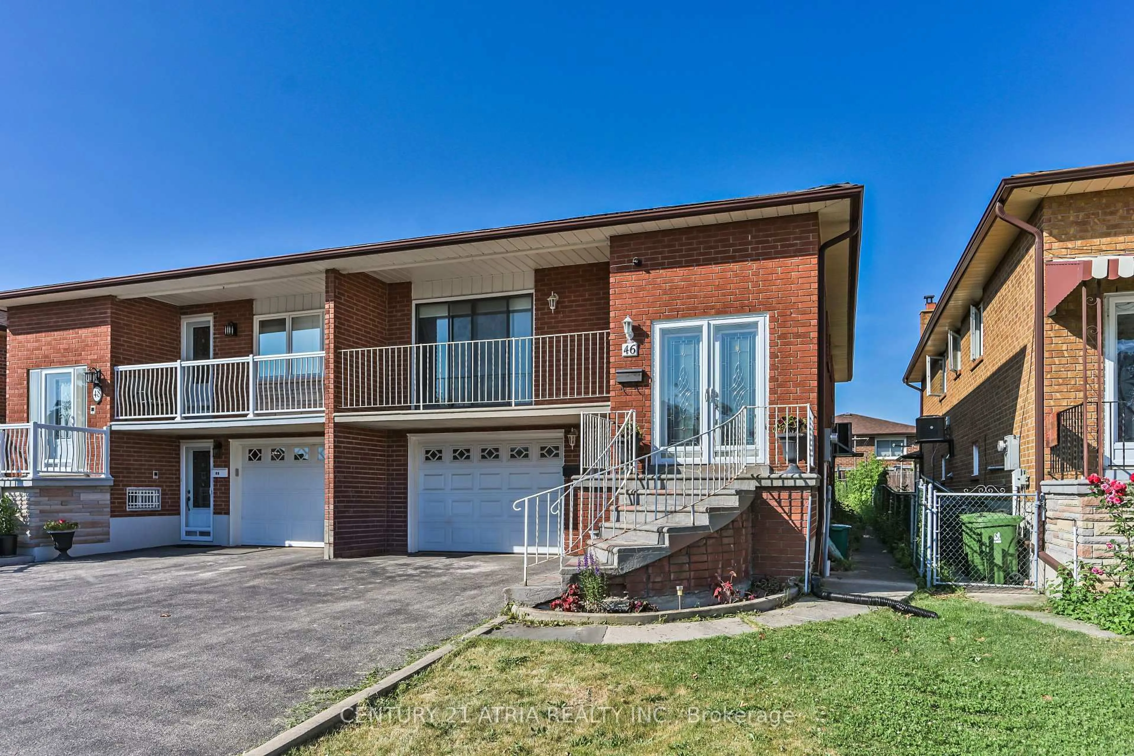 Home with brick exterior material, street for 46 John Lindsay Crt, Toronto Ontario M3L 2K1