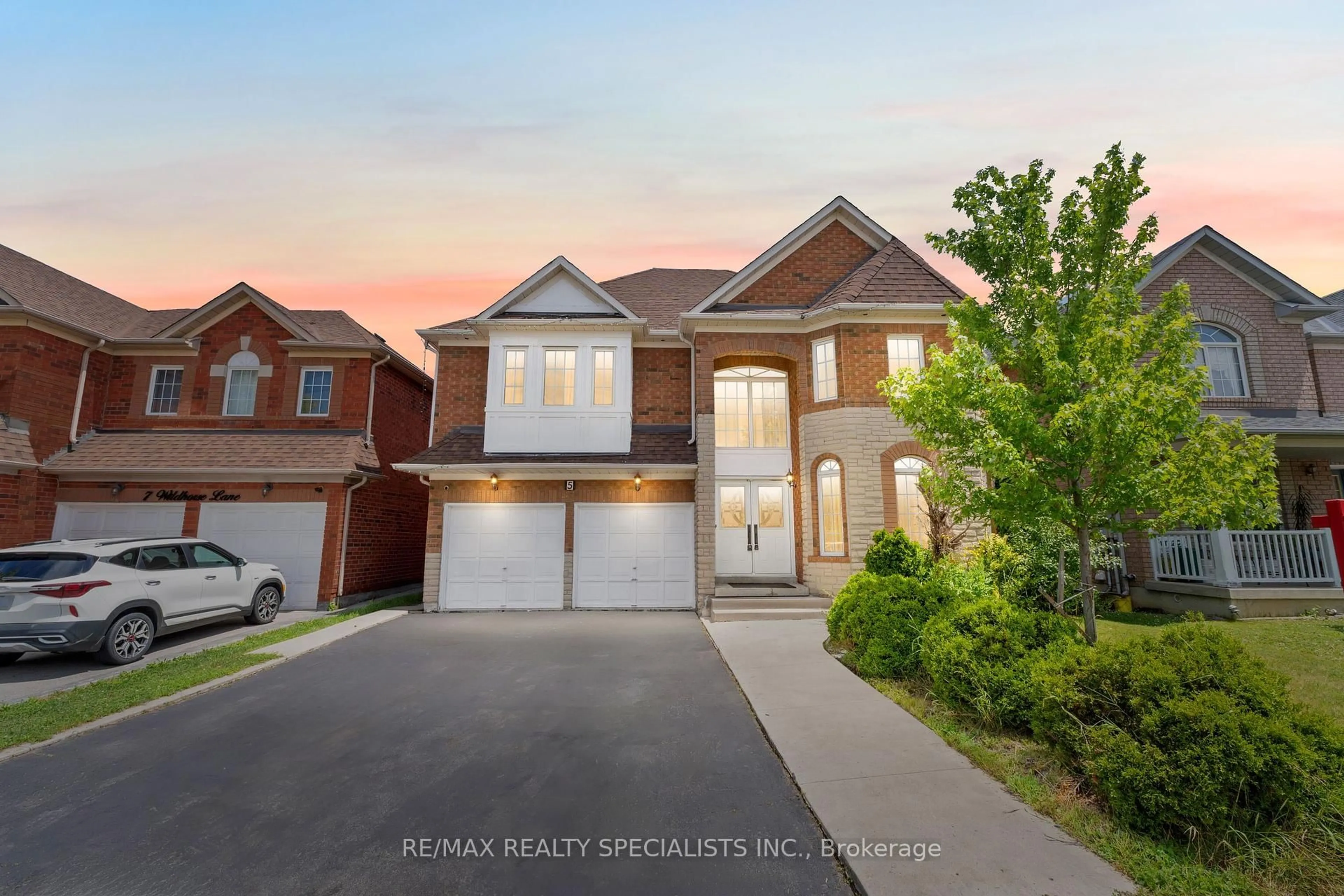 Home with brick exterior material, street for 5 Wildhorse Lane, Brampton Ontario L6R 2E5