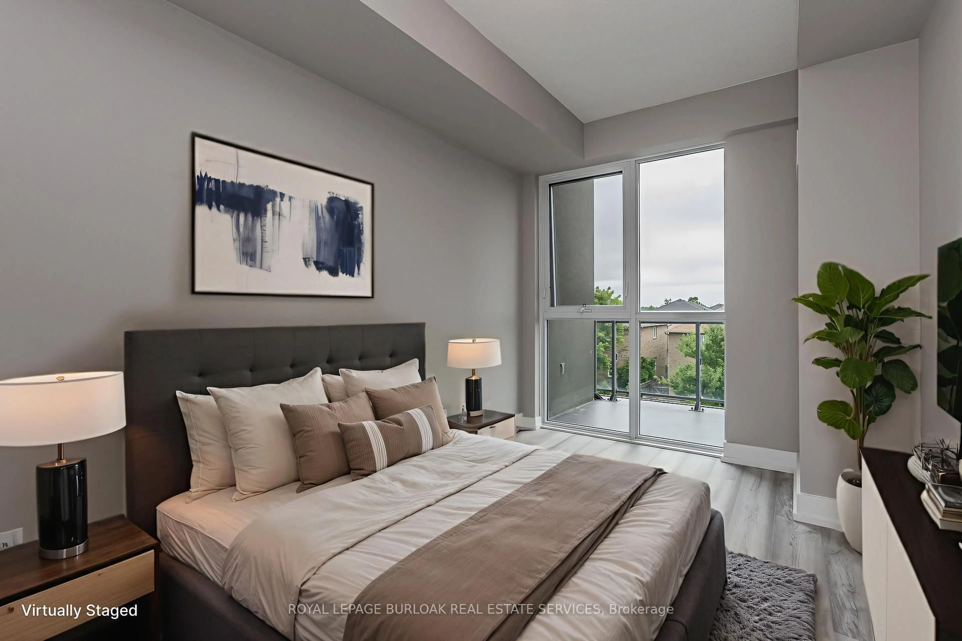 Bedroom with bed, unknown for 5260 Dundas St #C320, Burlington Ontario L7R 0J7