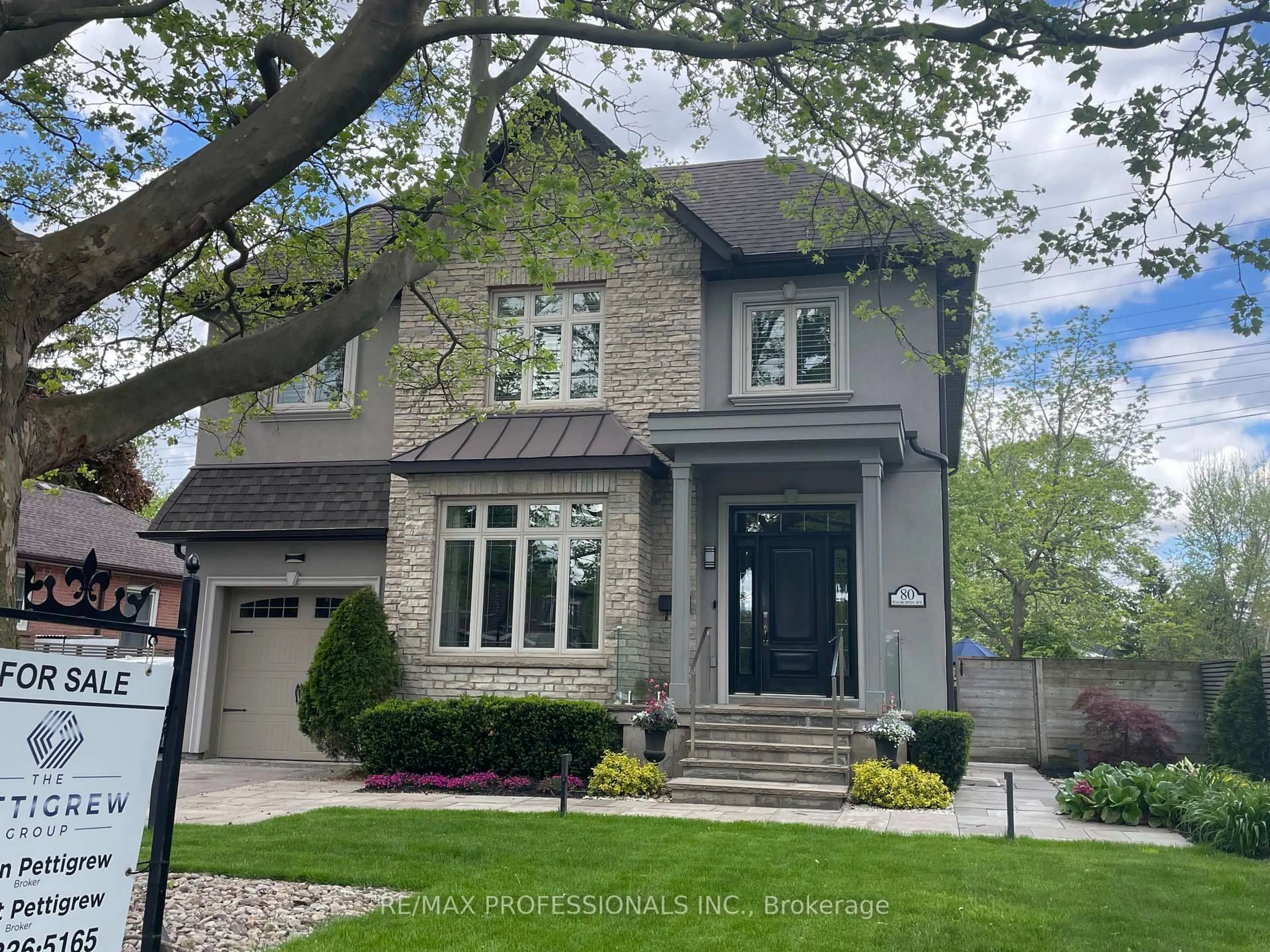 Home with brick exterior material, street for 80 Haliburton Ave, Toronto Ontario M9B 4Y4