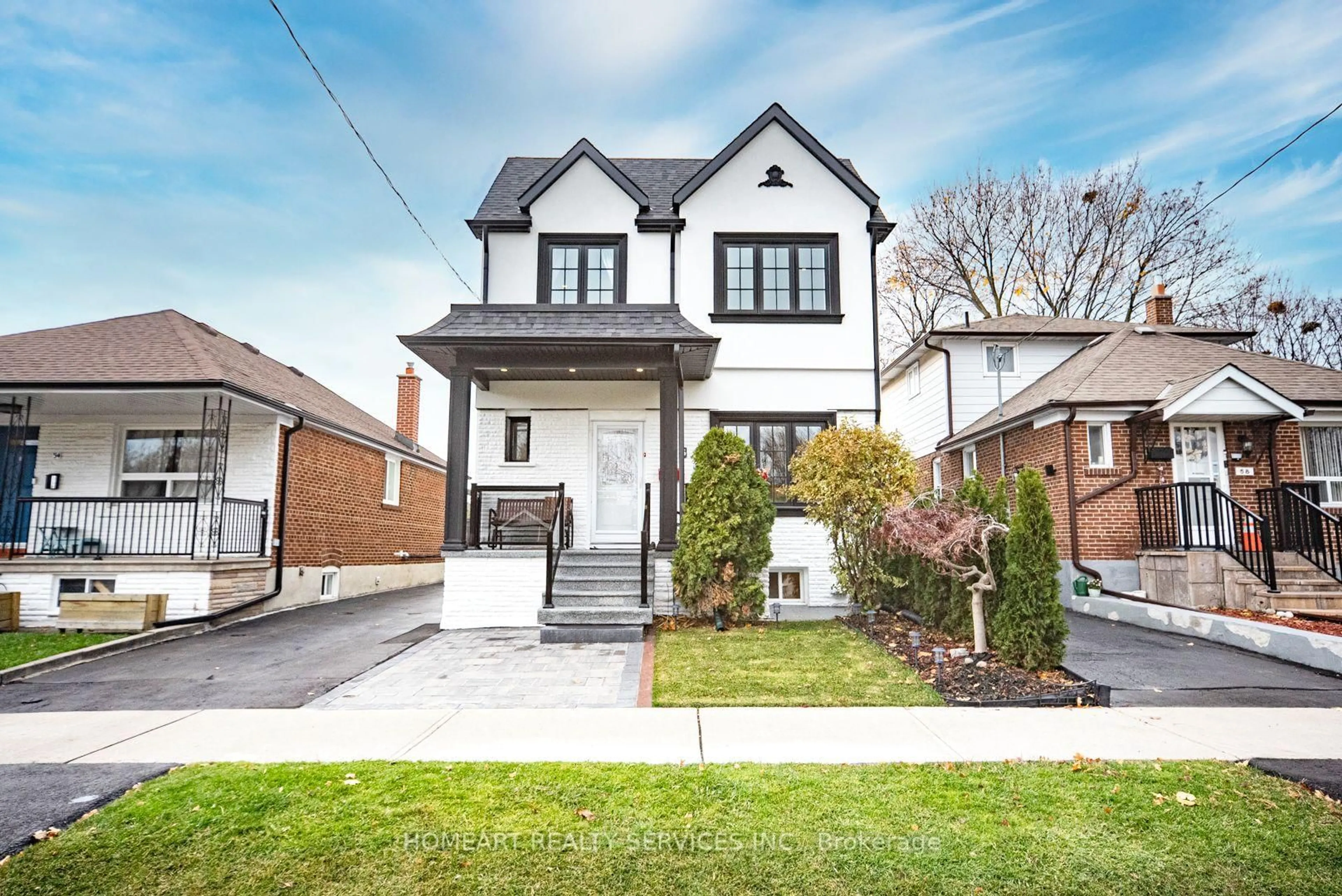 Home with brick exterior material, street for 56 Parker Ave, Toronto Ontario M8Z 4L8
