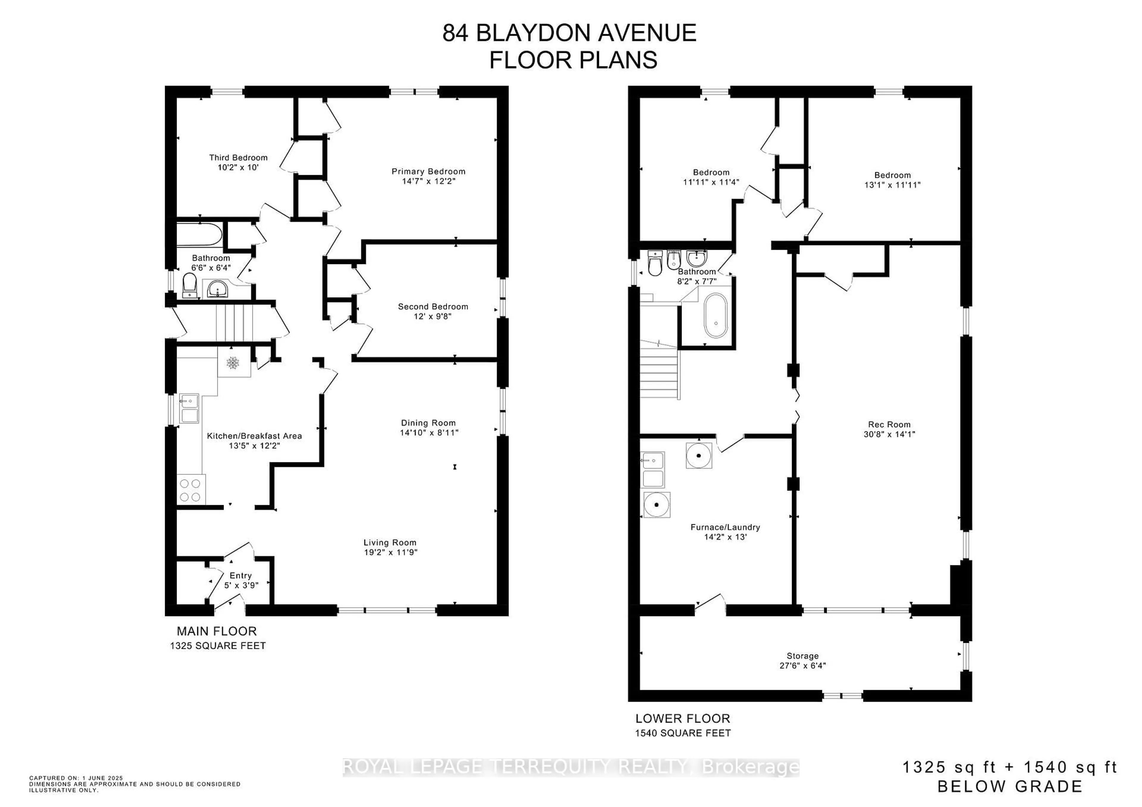 Floor plan for 84 Blaydon Ave, Toronto Ontario M3M 2E5