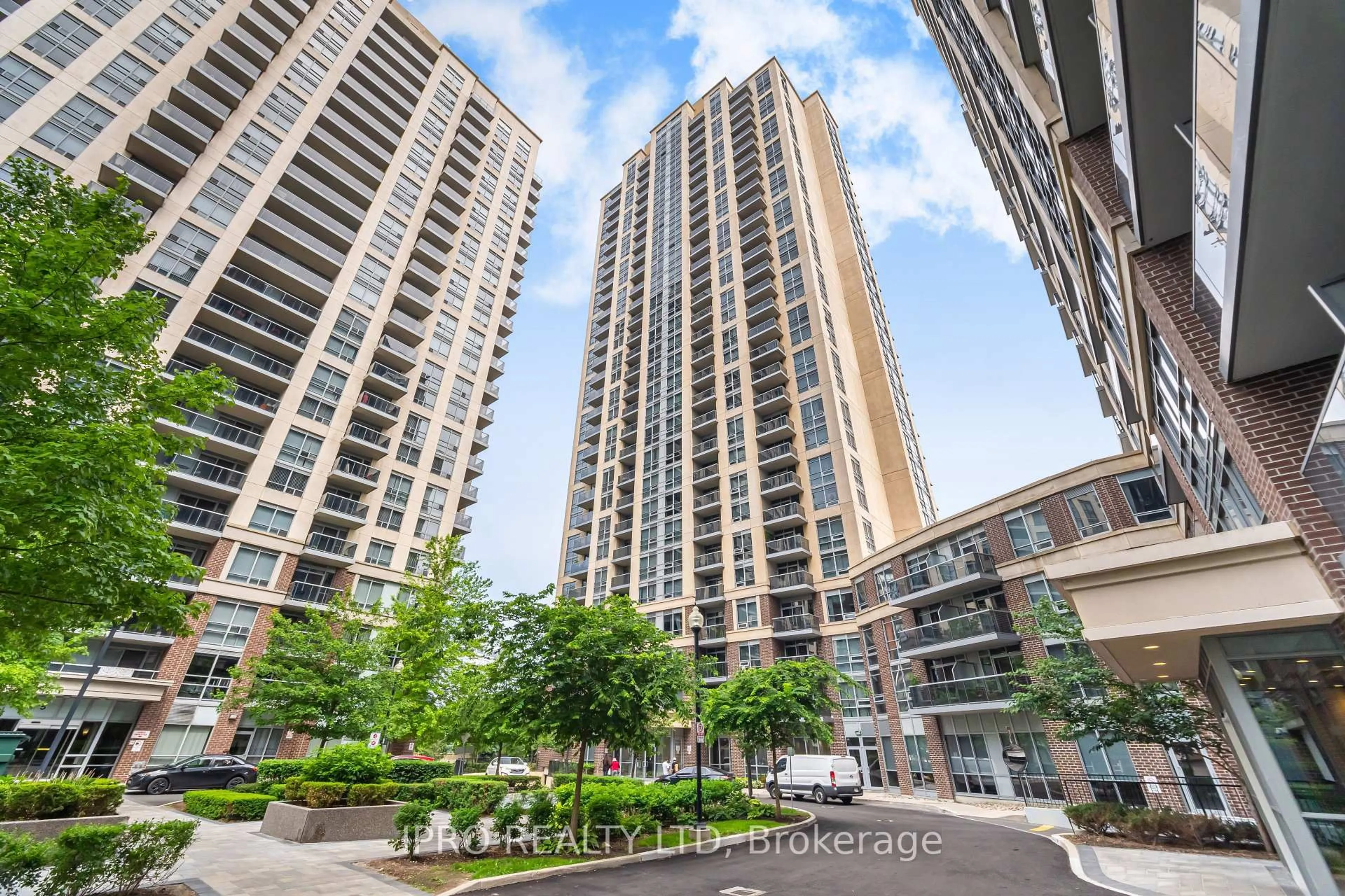 A pic from outside/outdoor area/front of a property/back of a property/a pic from drone, city buildings view from balcony for 3 Michael Power Pl #2304, Toronto Ontario M9A 0A2