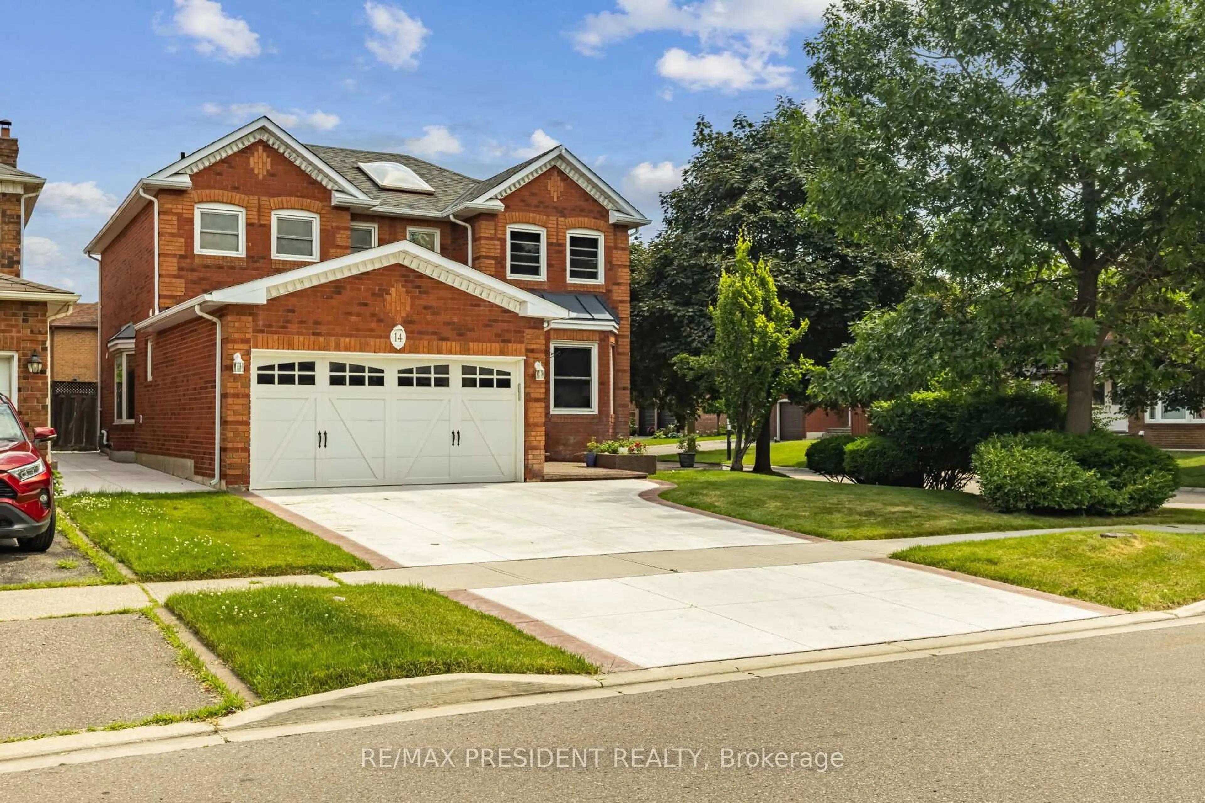 Home with brick exterior material, street for 14 Halldorson Tr, Brampton Ontario L6W 4M3