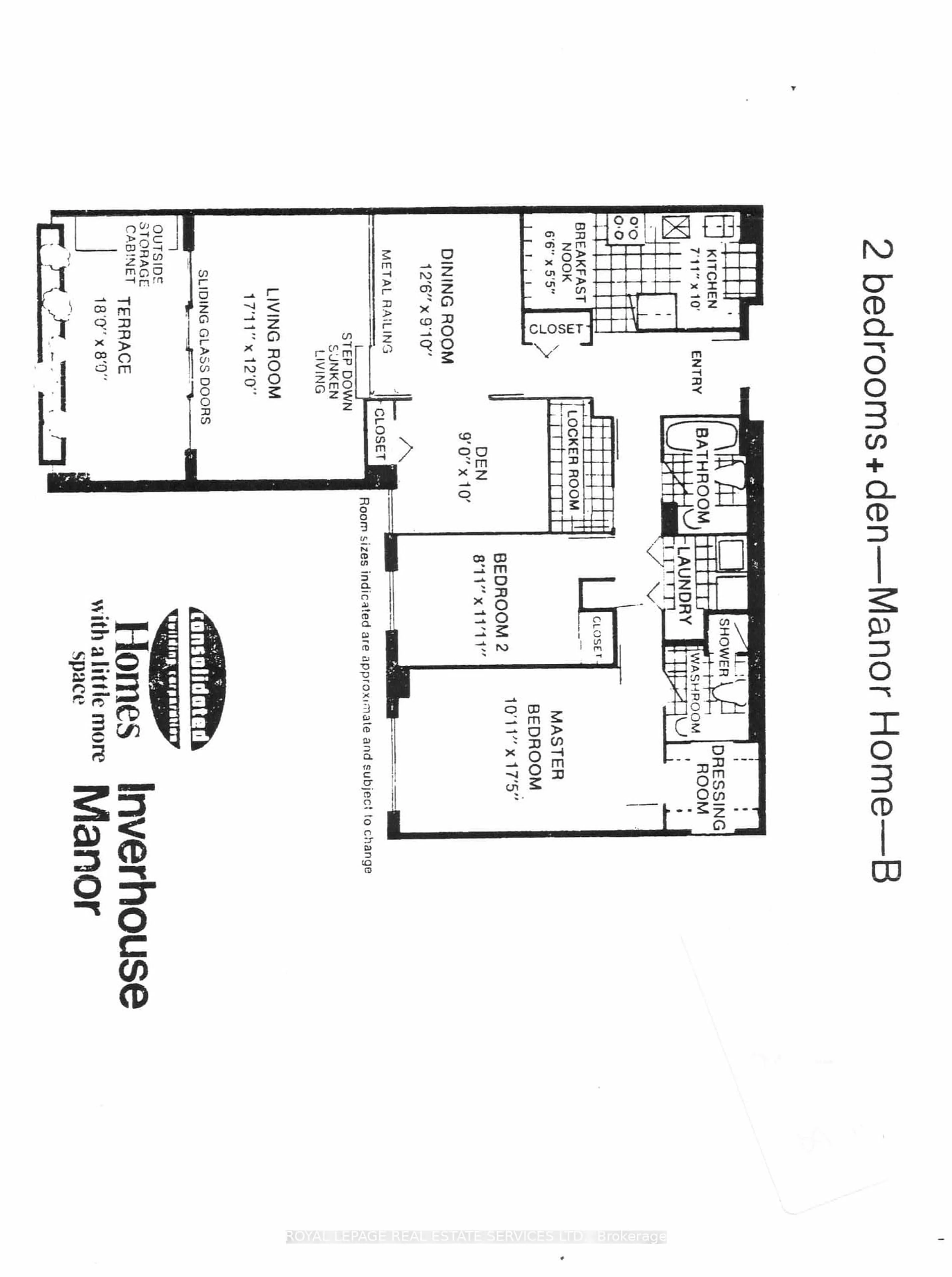 Floor plan for 965 Inverhouse Dr #511, Mississauga Ontario L5J 4B4