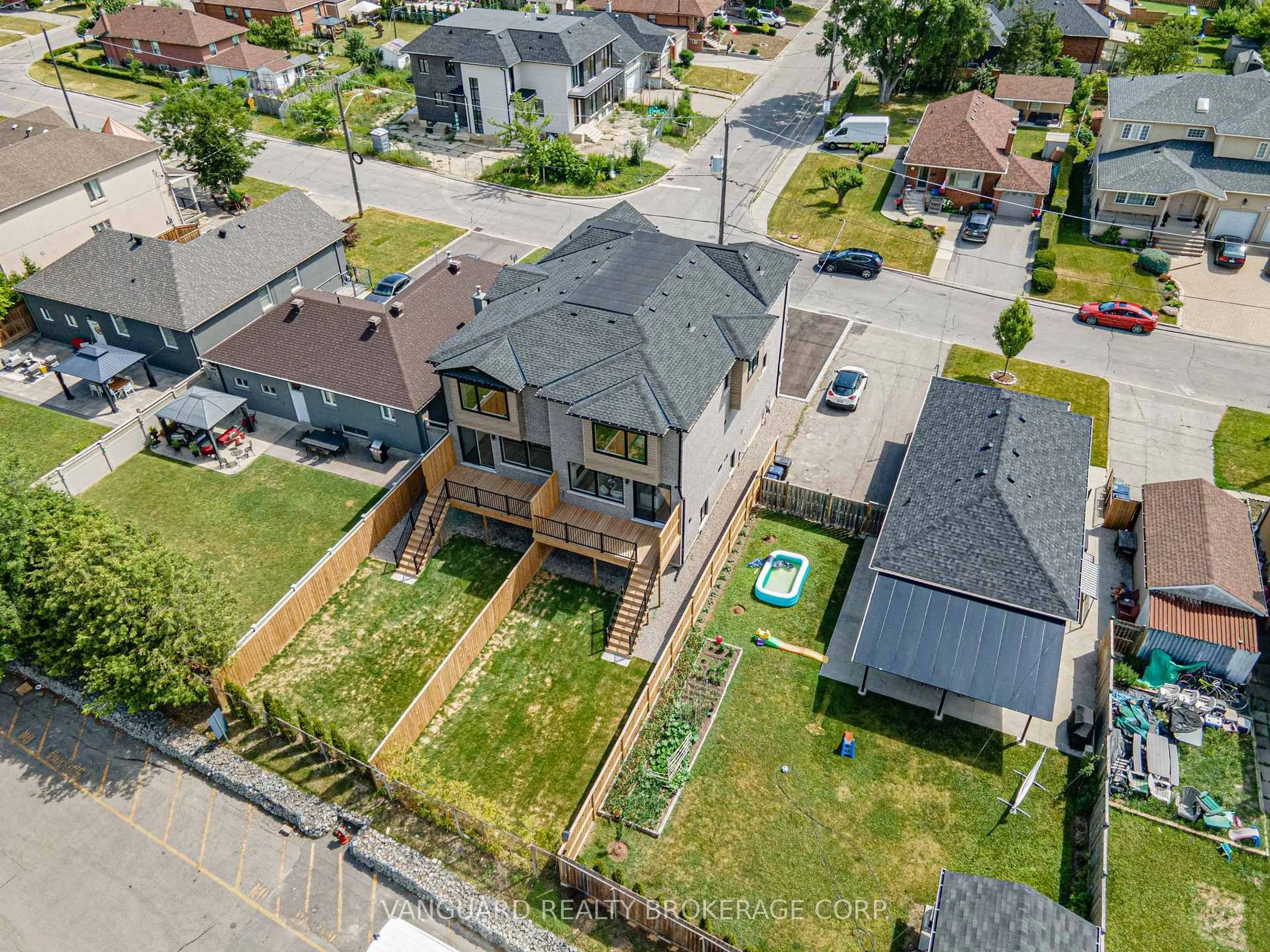 A pic from outside/outdoor area/front of a property/back of a property/a pic from drone, street for 144 Winston Park Blvd #B, Toronto Ontario M3K 1C5