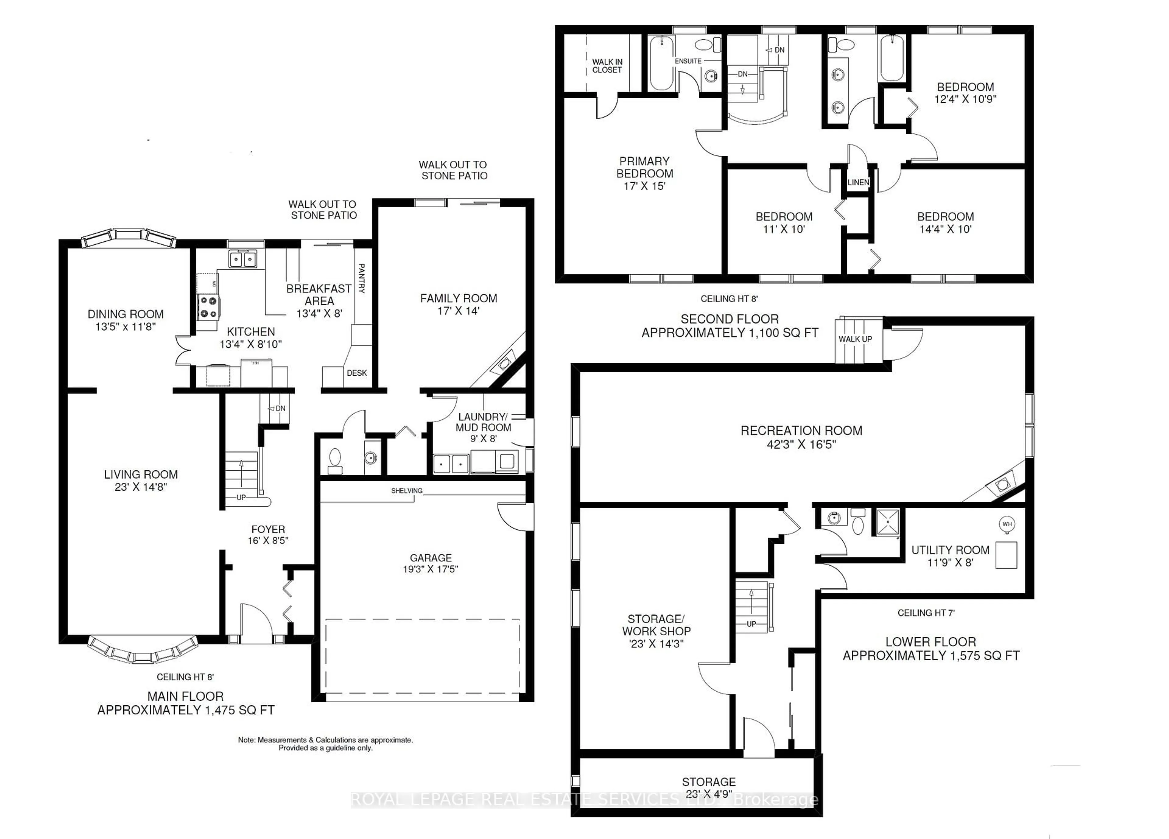 Floor plan for 36 Courtsfield Cres, Toronto Ontario M9A 4S9