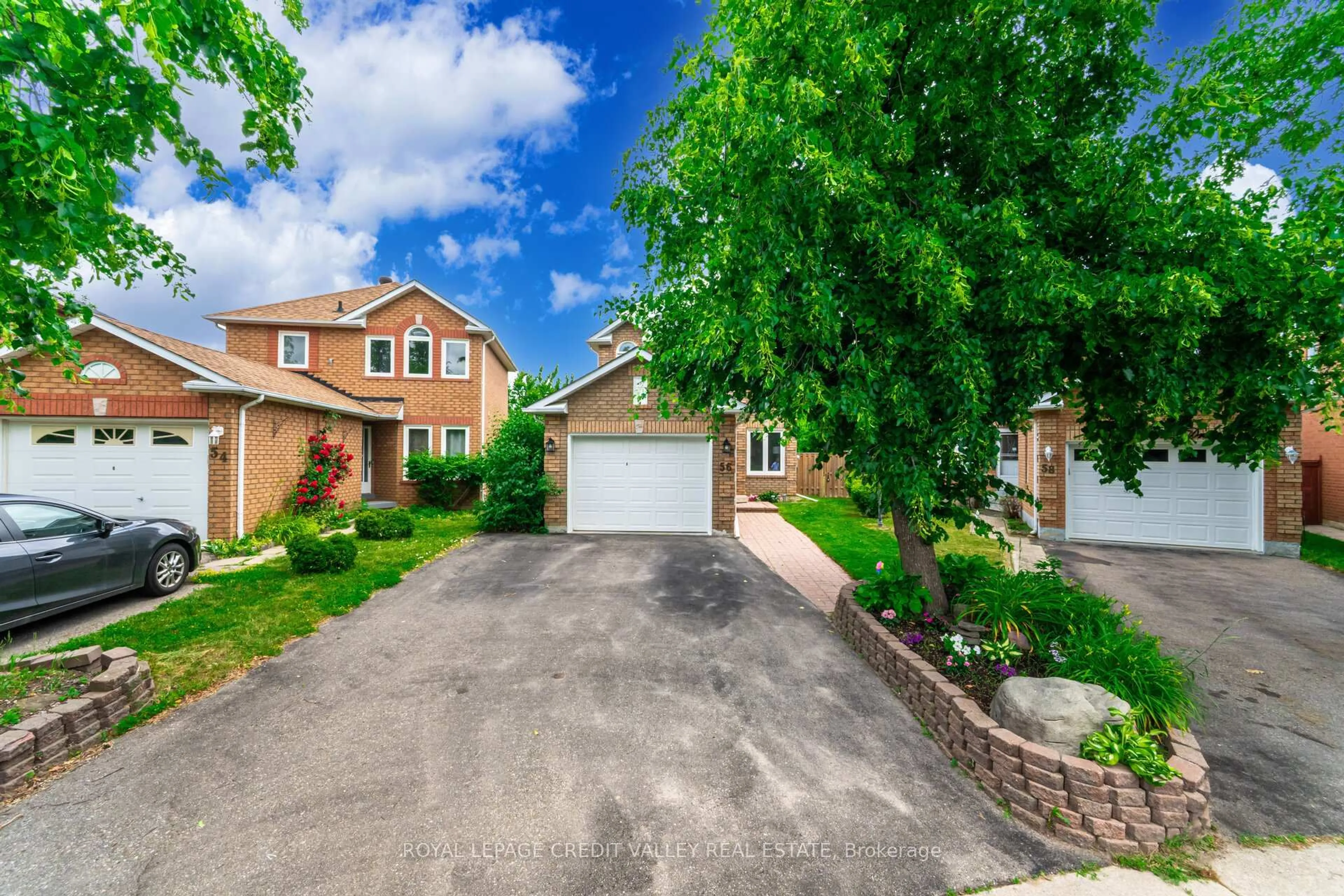A pic from outside/outdoor area/front of a property/back of a property/a pic from drone, street for 56 Valonia Dr, Brampton Ontario L6V 4K1