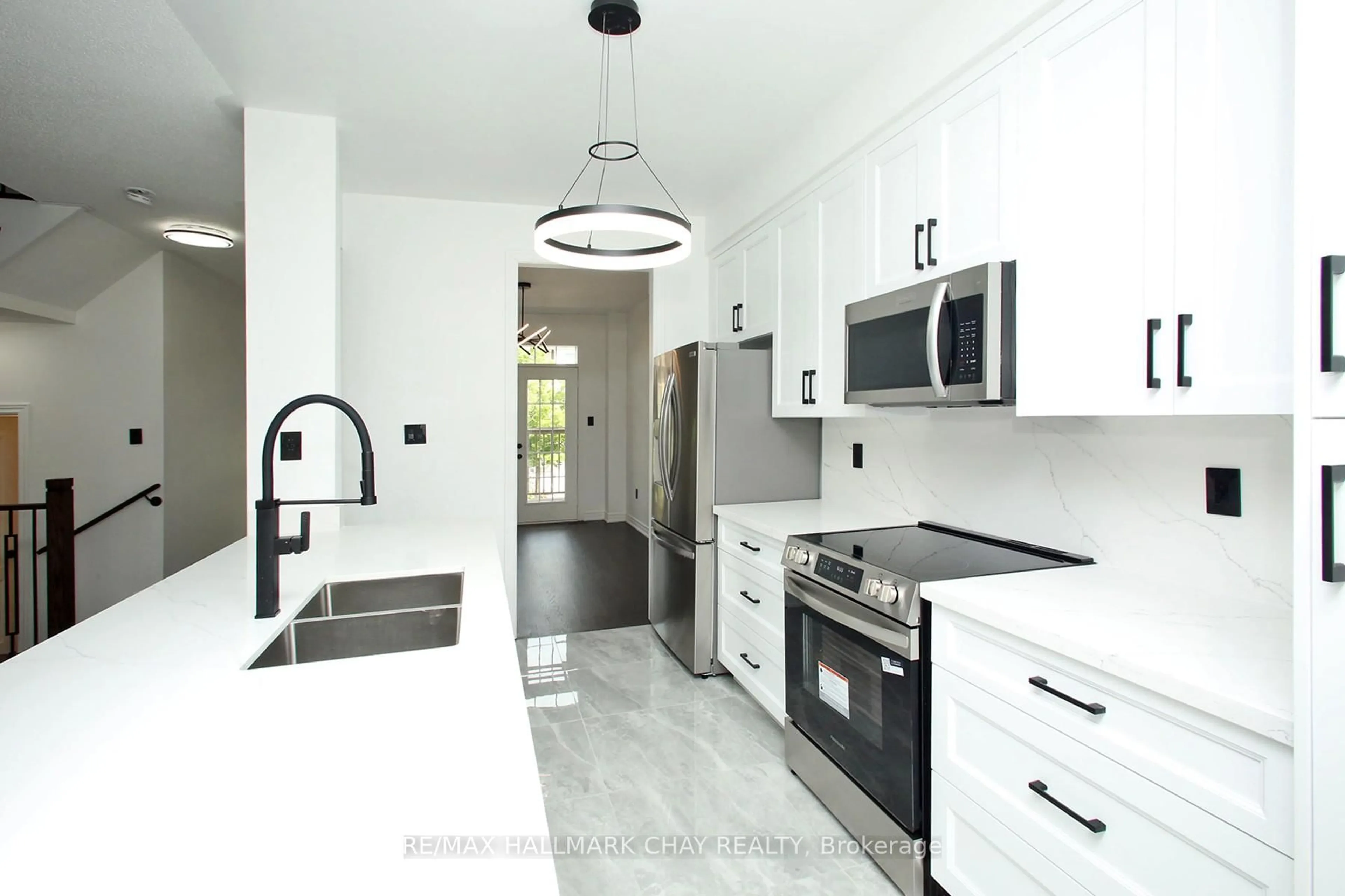 Contemporary kitchen, ceramic/tile floor for 11 Ron Attwell St, Toronto Ontario M9M 0C1