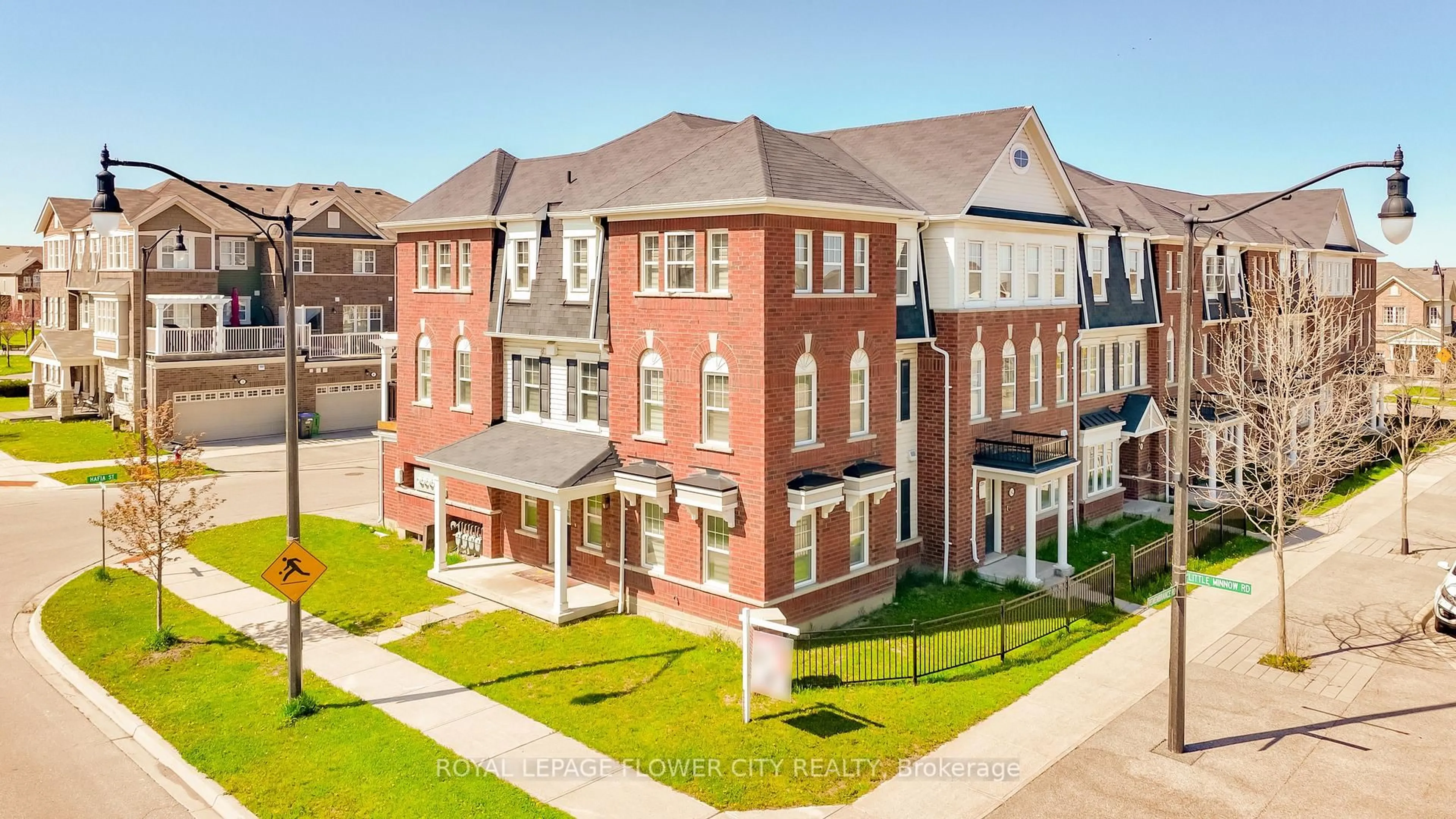 A pic from outside/outdoor area/front of a property/back of a property/a pic from drone, building for 1 Little Minnow Rd, Brampton Ontario L7A 4P4