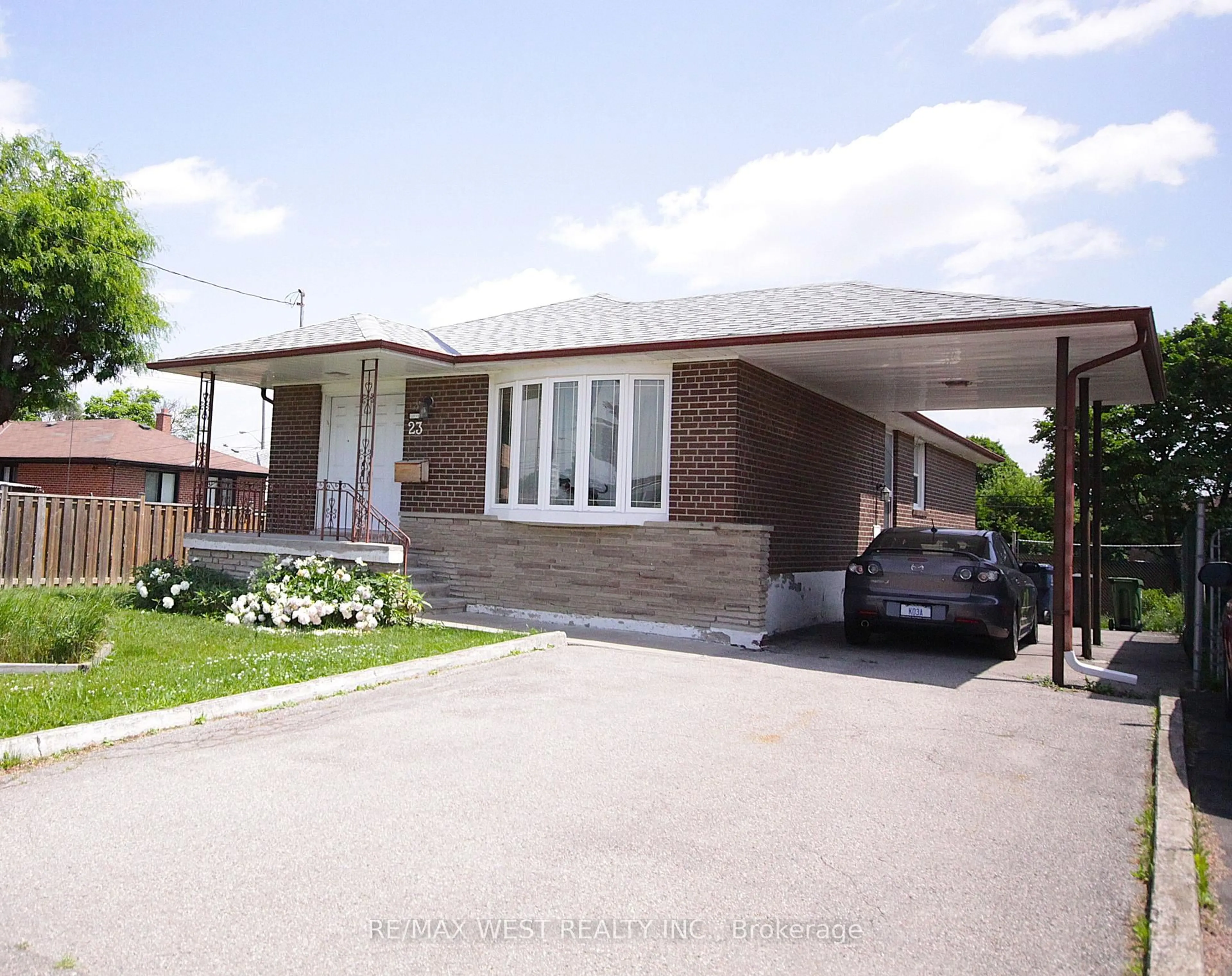 Home with brick exterior material, street for 23 Cove Dr, Toronto Ontario M9W 3V2