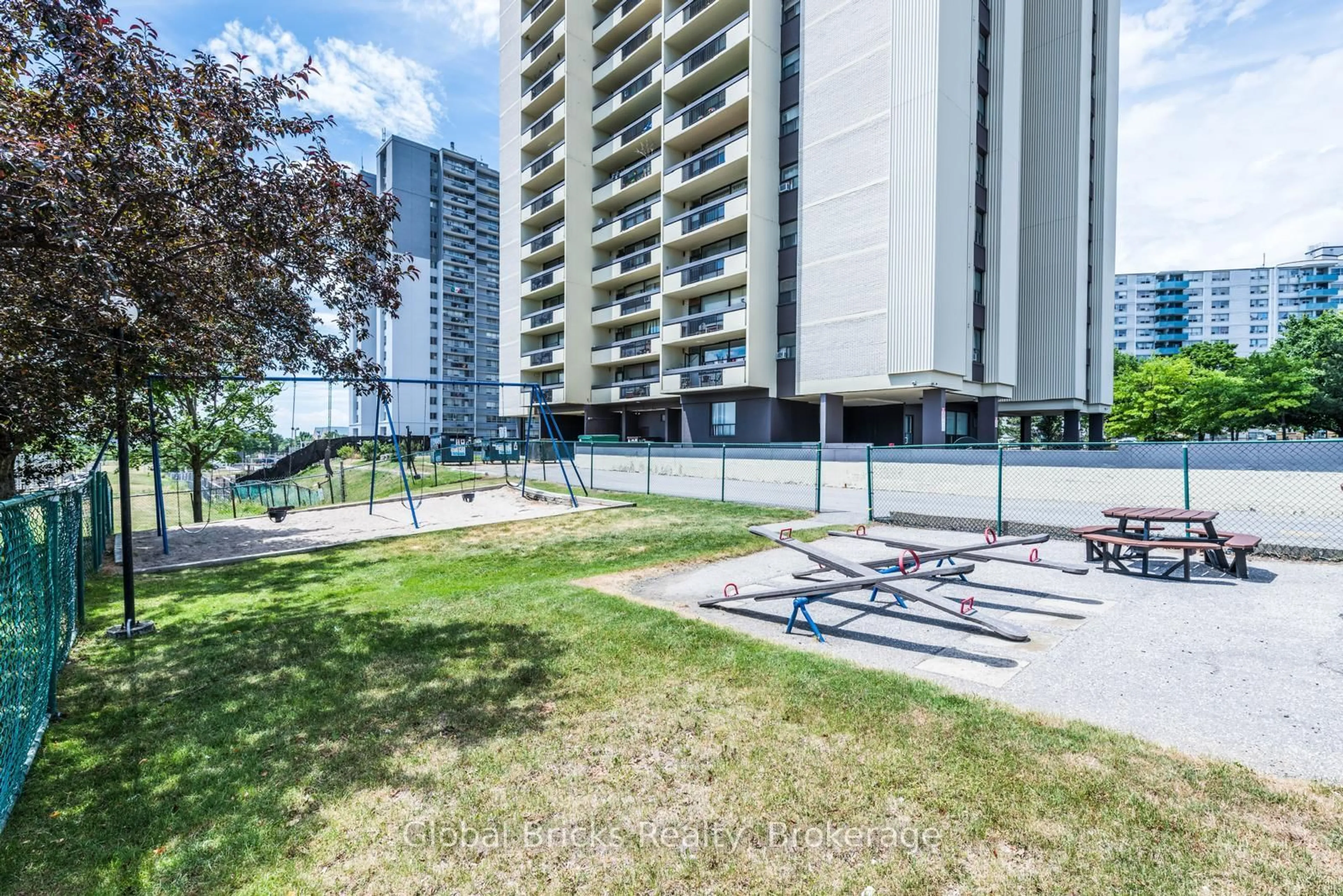 A pic from outside/outdoor area/front of a property/back of a property/a pic from drone, unknown for 1455 Lawrence Ave #2006, Toronto Ontario M6L 1B1