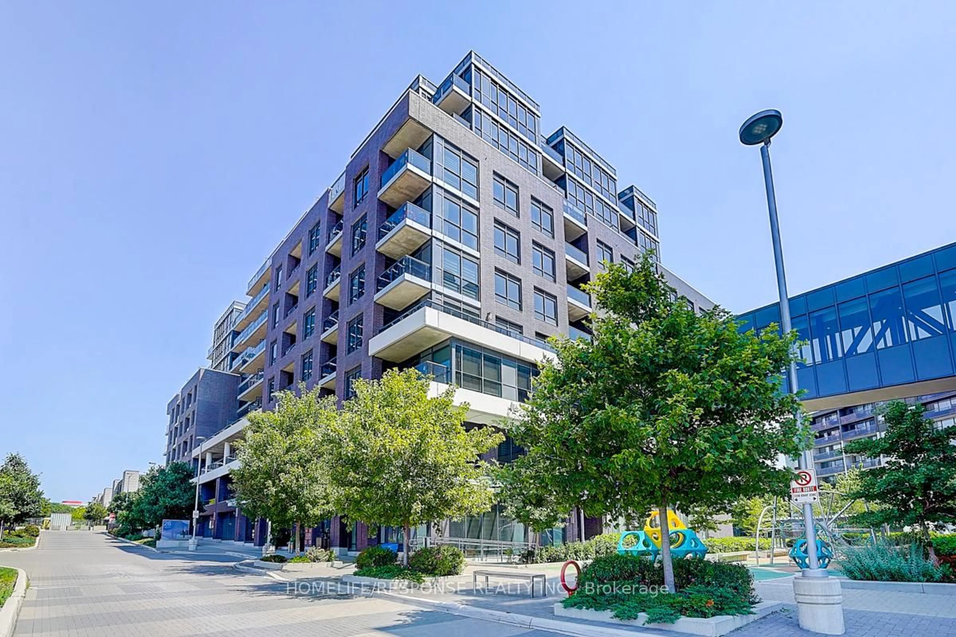 A pic from outside/outdoor area/front of a property/back of a property/a pic from drone, street for 26 GIBBS Rd #729, Toronto Ontario M9B 0E3