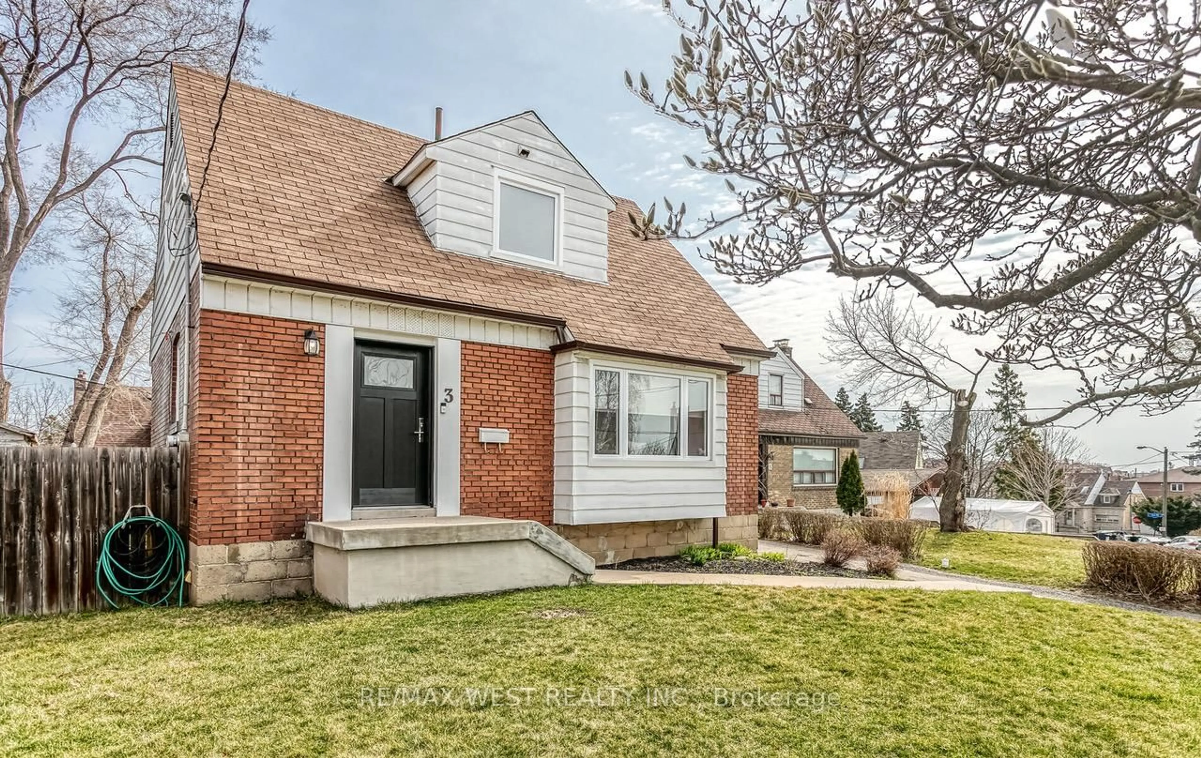 Home with brick exterior material, street for 3 Greenacres Rd, Toronto Ontario M6M 4A6