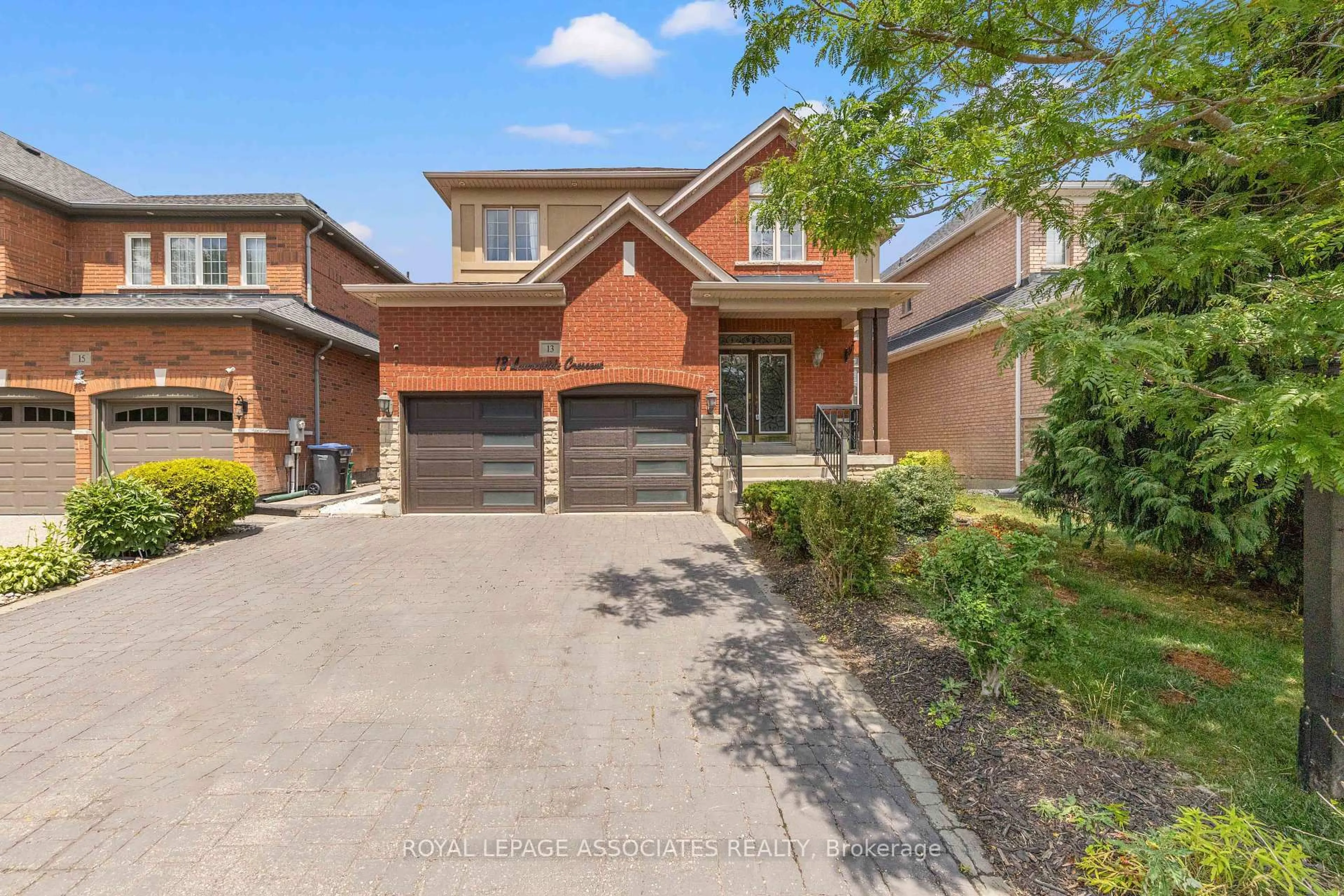 Home with brick exterior material, street for 13 Laurentide Cres, Brampton Ontario L6P 1Y4