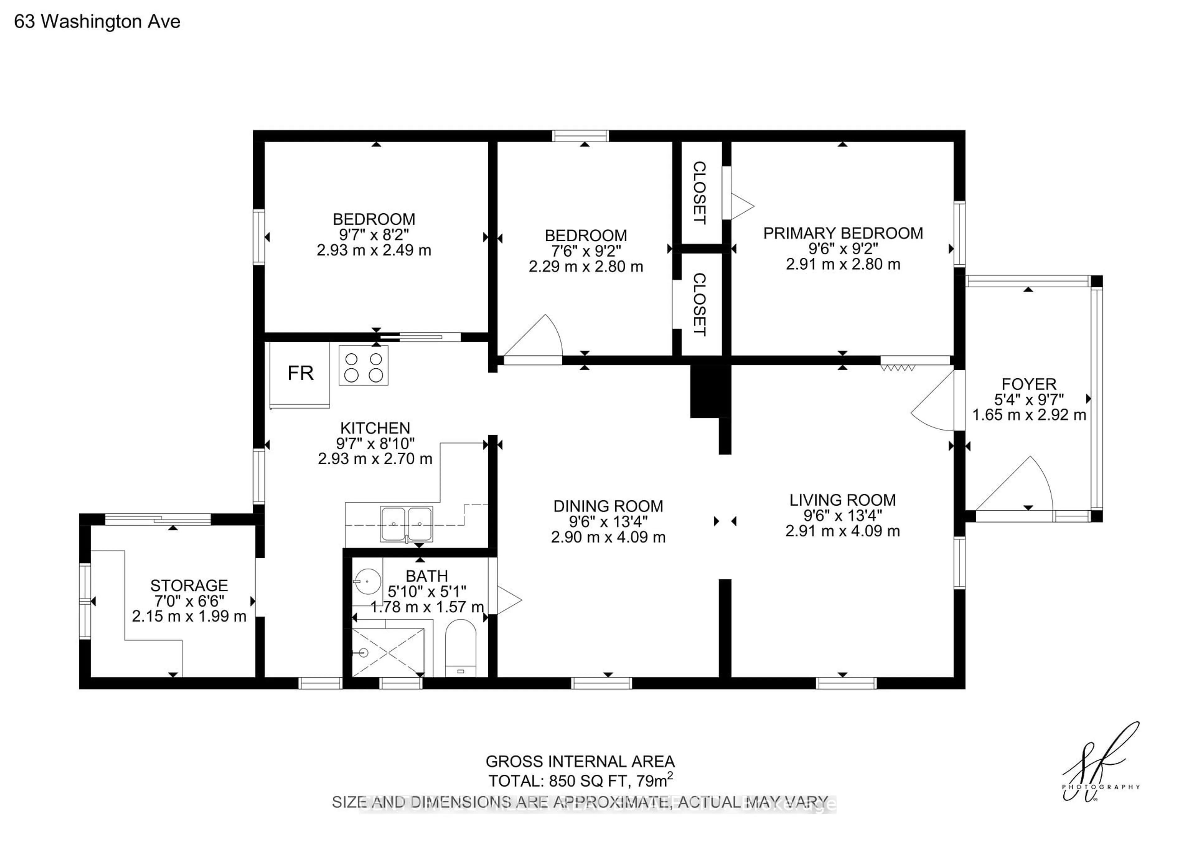 Floor plan for 63 Washington Ave, Oakville Ontario L6K 1W5