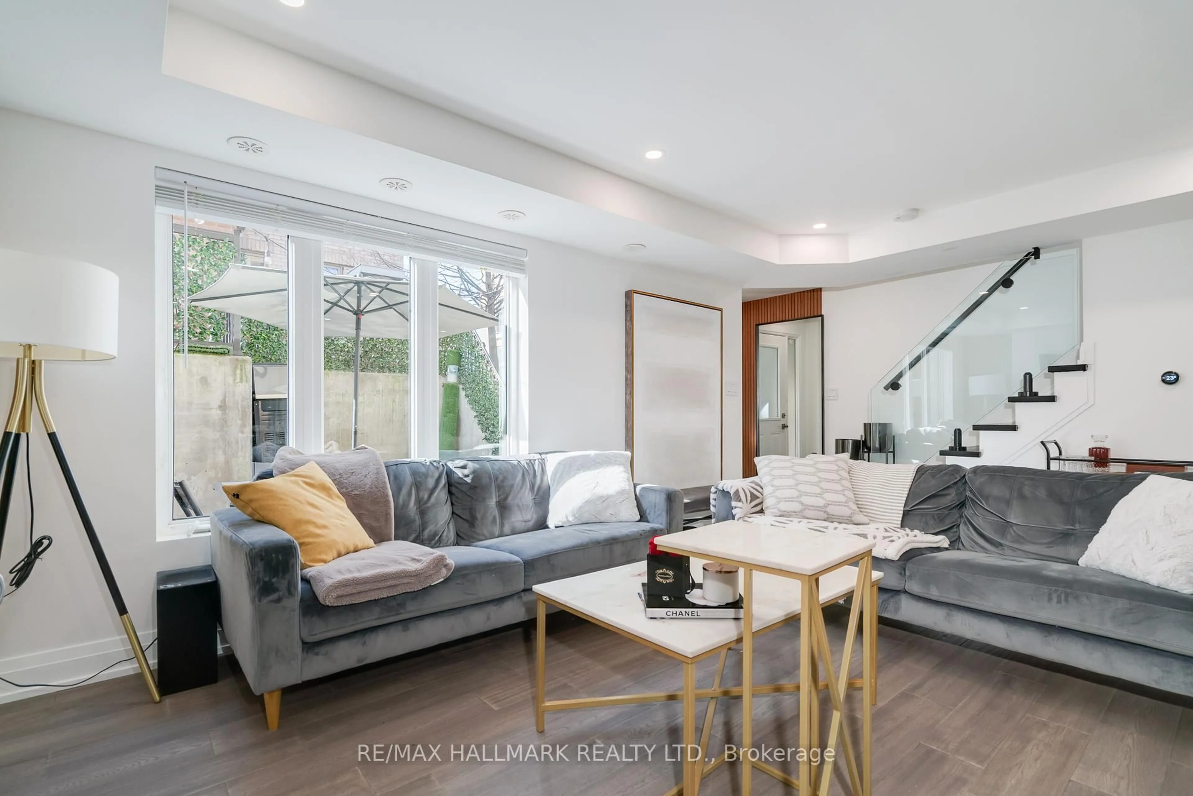 Living room with furniture, unknown for 11 Foundry Ave #129, Toronto Ontario M6H 0B7