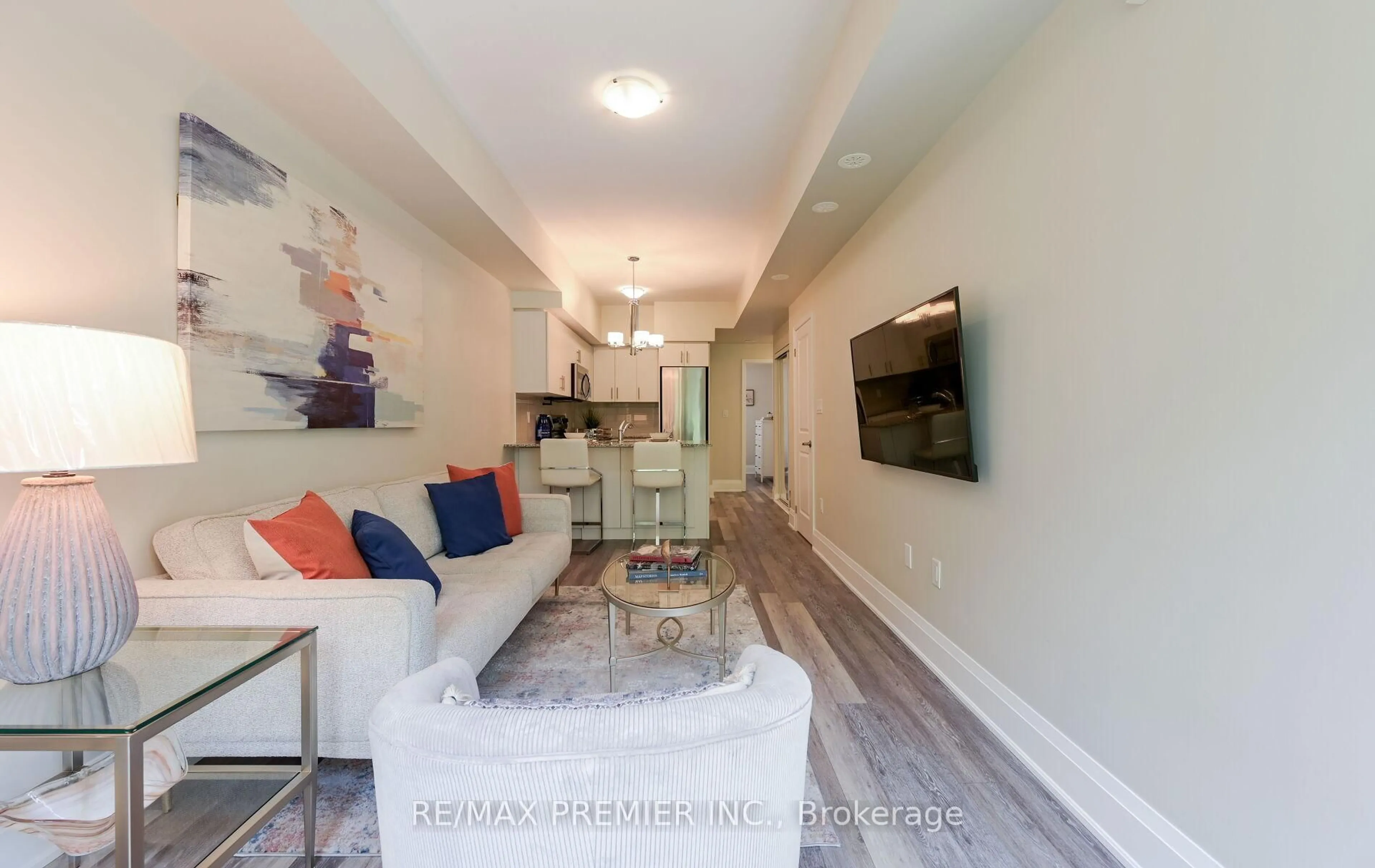 Living room with furniture, unknown for 30 Fieldway Rd #88, Toronto Ontario M8Z 0E3