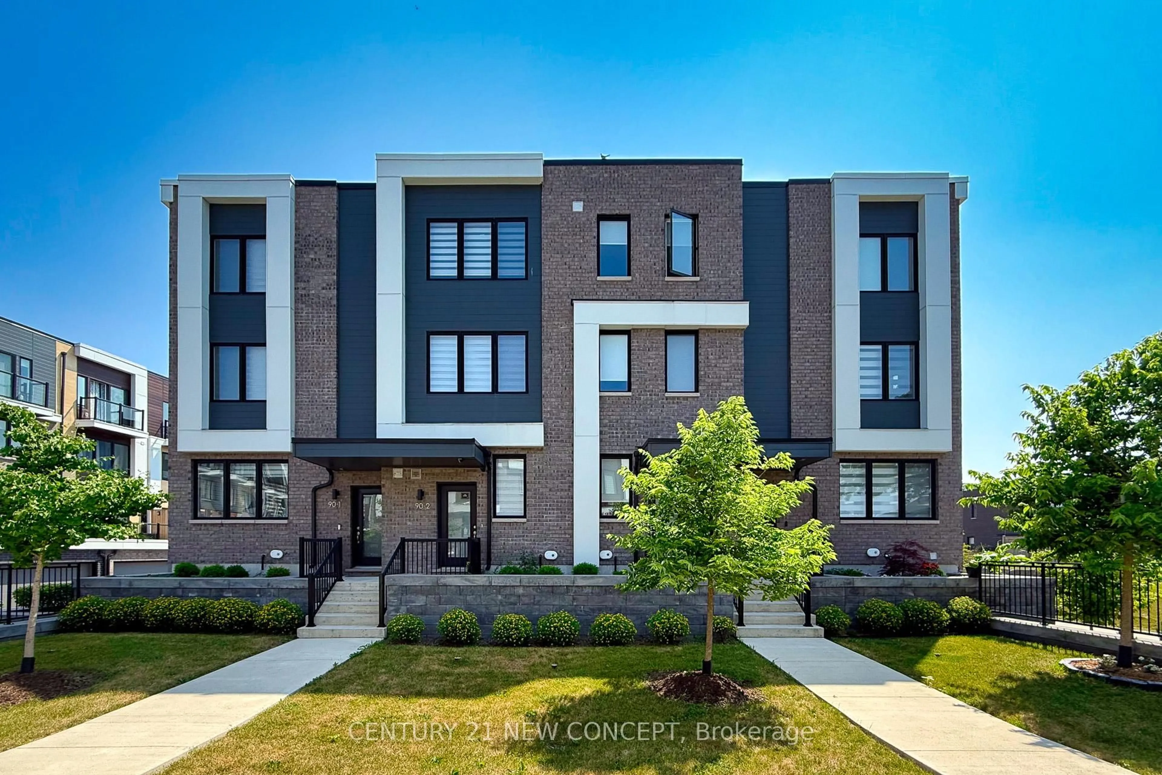 Home with brick exterior material, street for 90 Stanley Greene Blvd #3, Toronto Ontario M3K 0C8