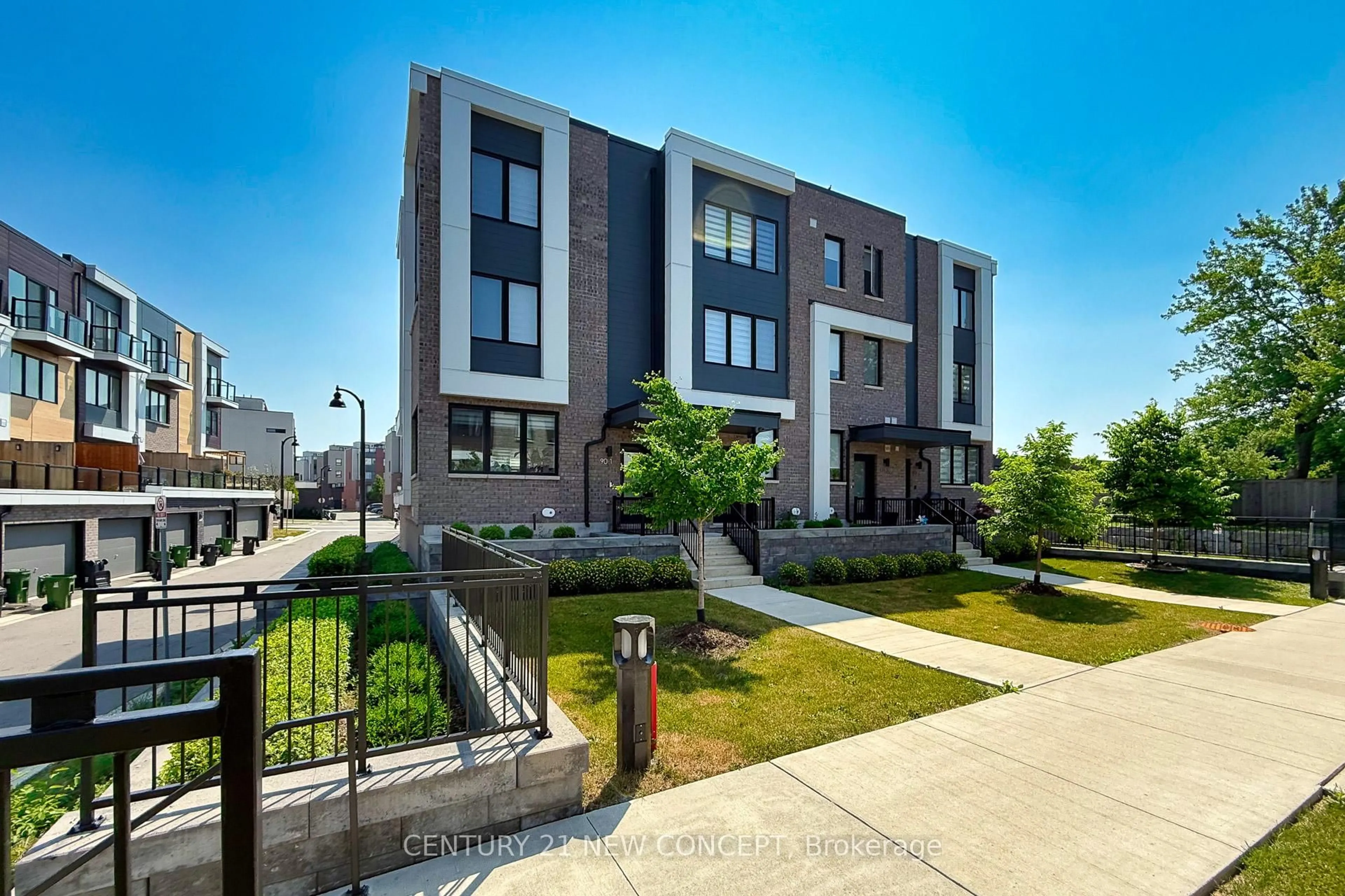 Home with brick exterior material, street for 90 Stanley Greene Blvd #3, Toronto Ontario M3K 0C8