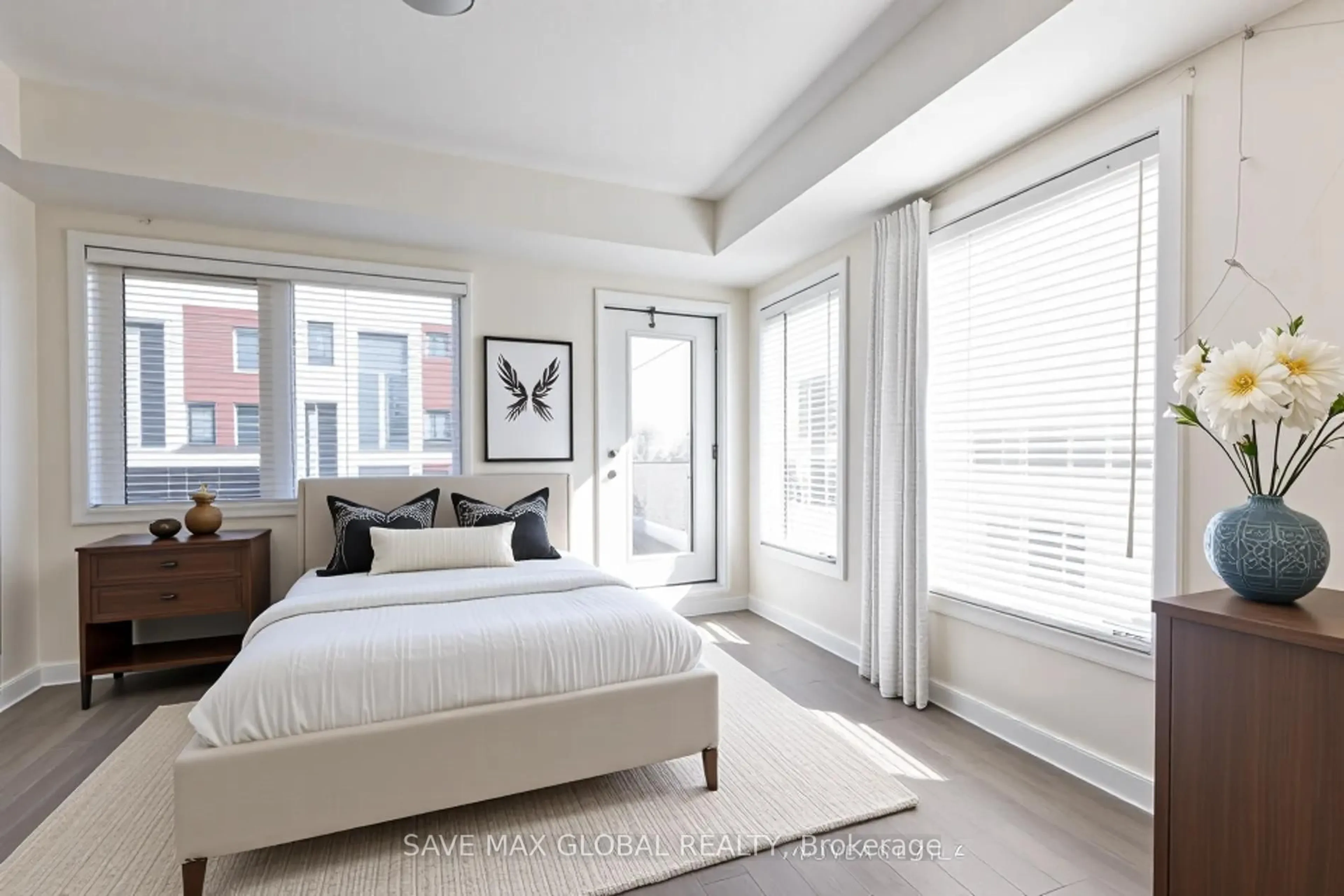 Bedroom with bed, unknown for 82 William Duncan Rd, Toronto Ontario M3K 0B7