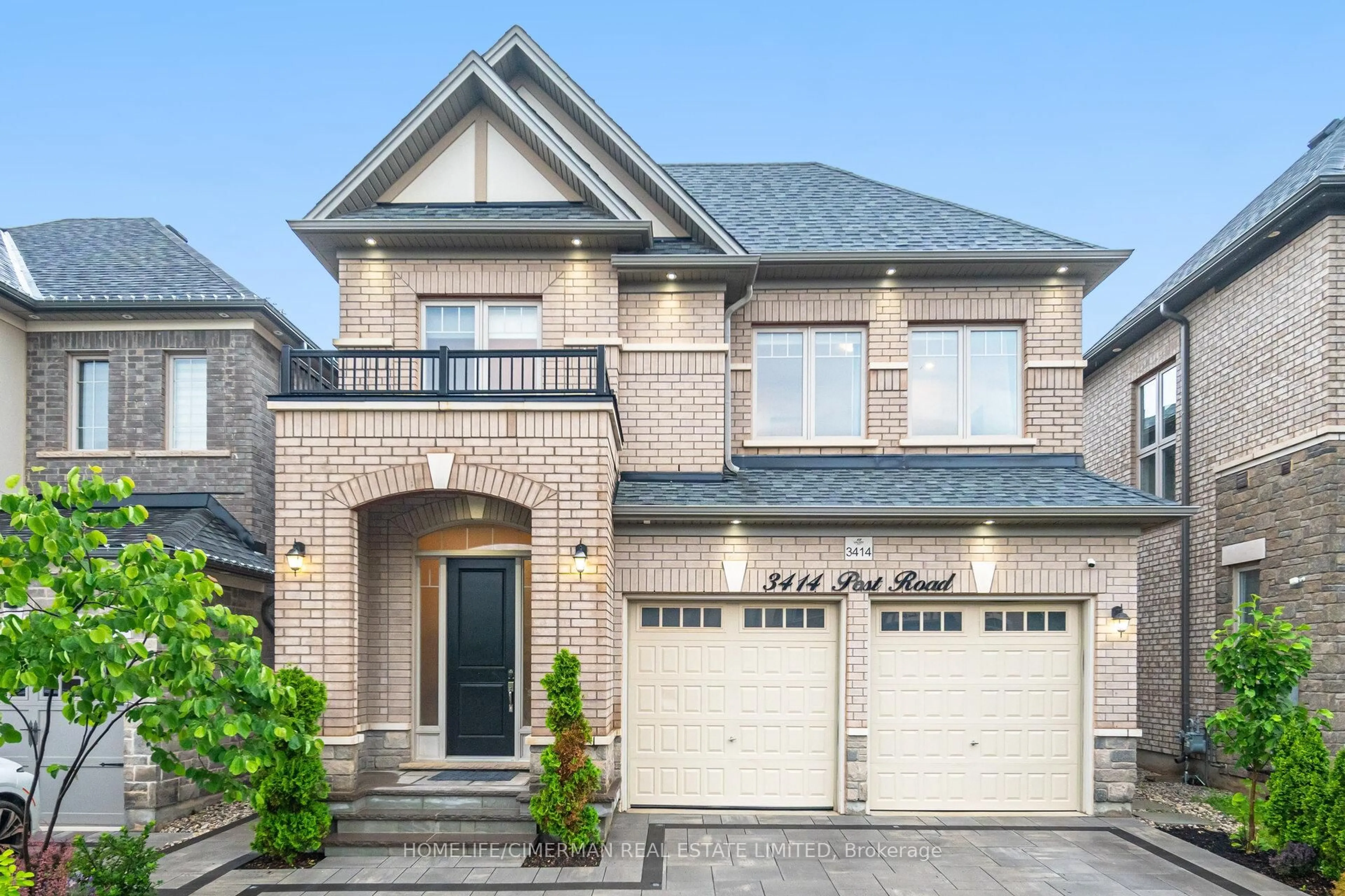 Home with brick exterior material, street for 3414 Post Rd, Oakville Ontario L6H 0Z2