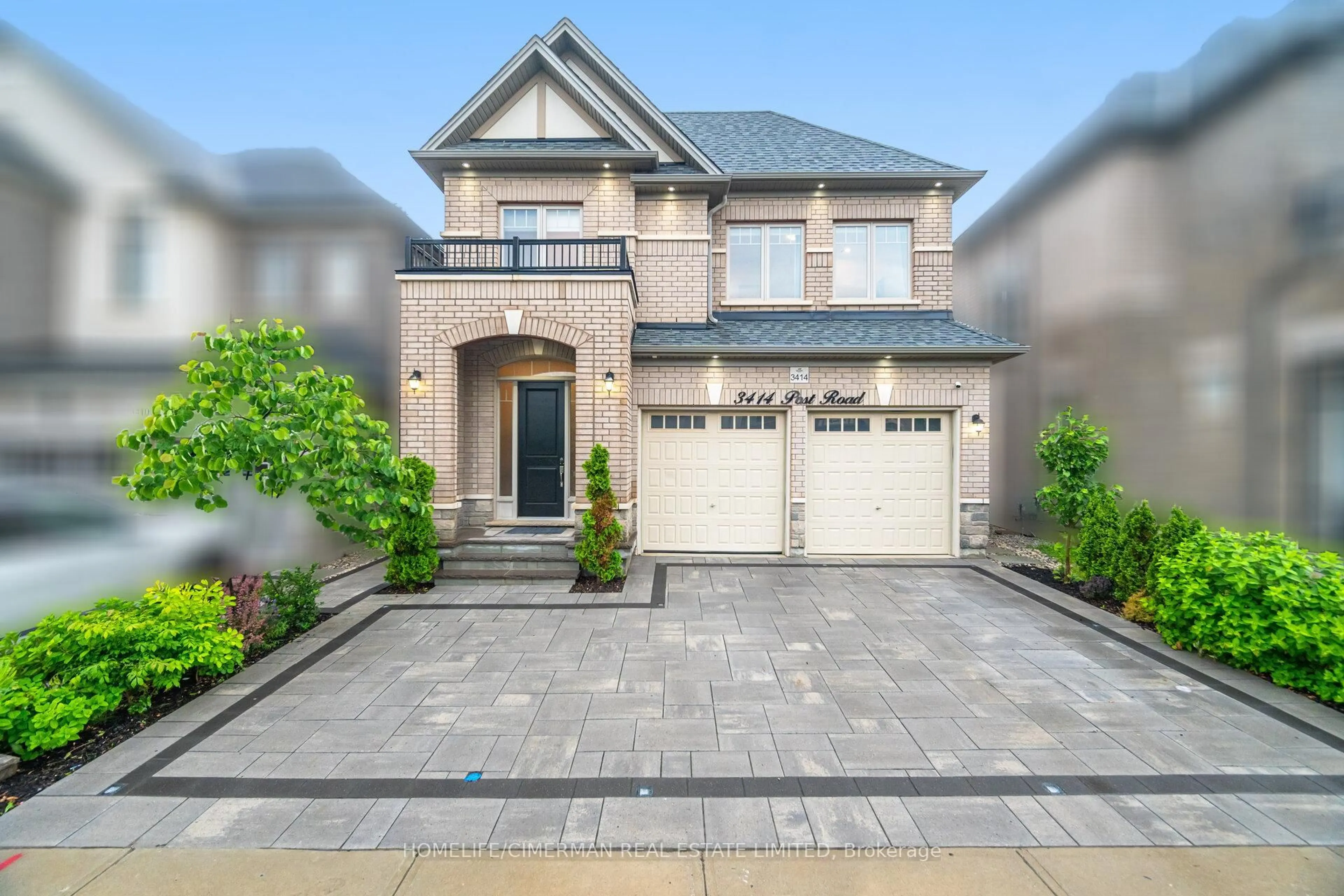 Home with brick exterior material, street for 3414 Post Rd, Oakville Ontario L6H 0Z2