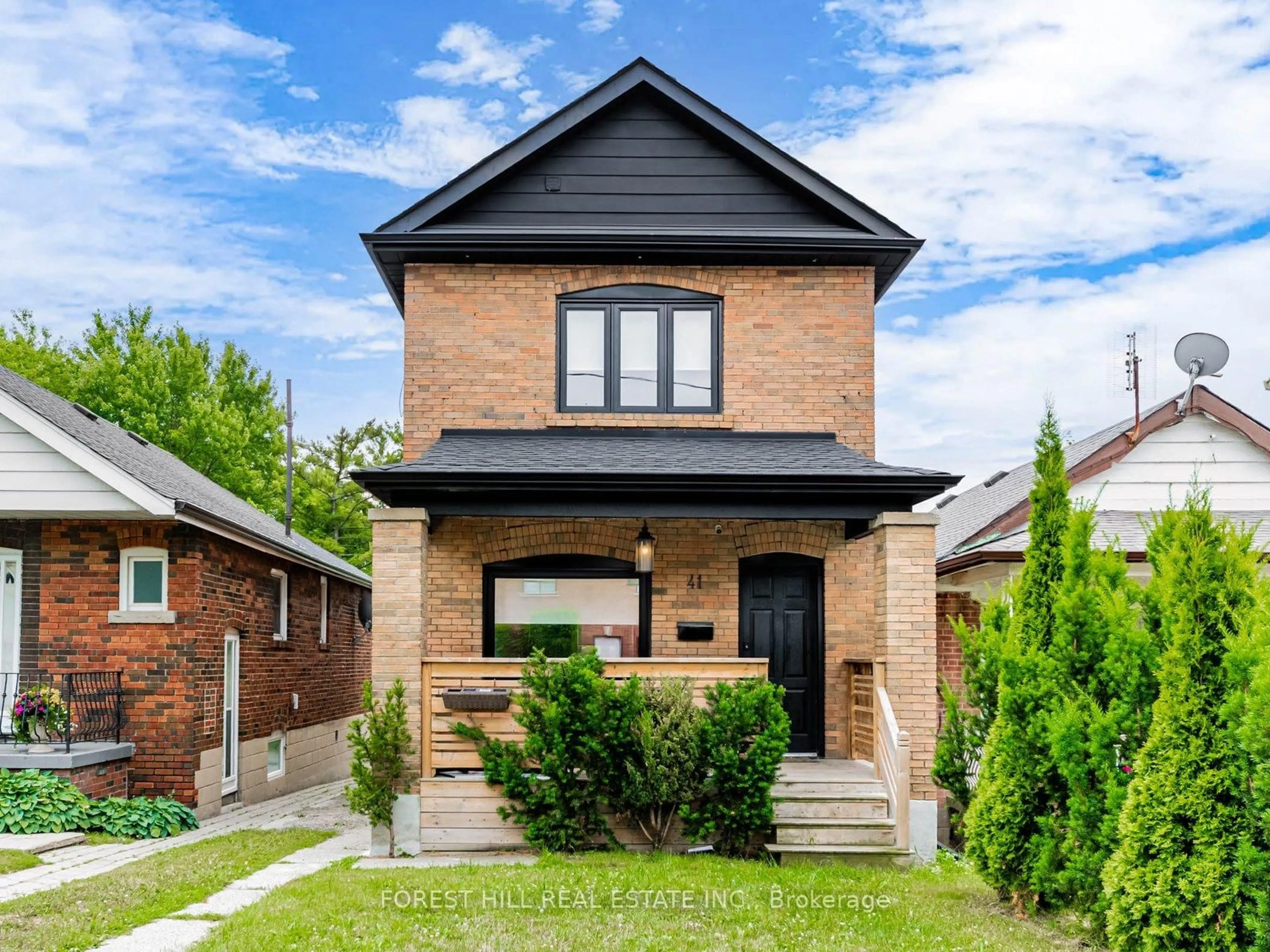Home with brick exterior material, street for 41 Dynevor Rd, Toronto Ontario M6E 3W7