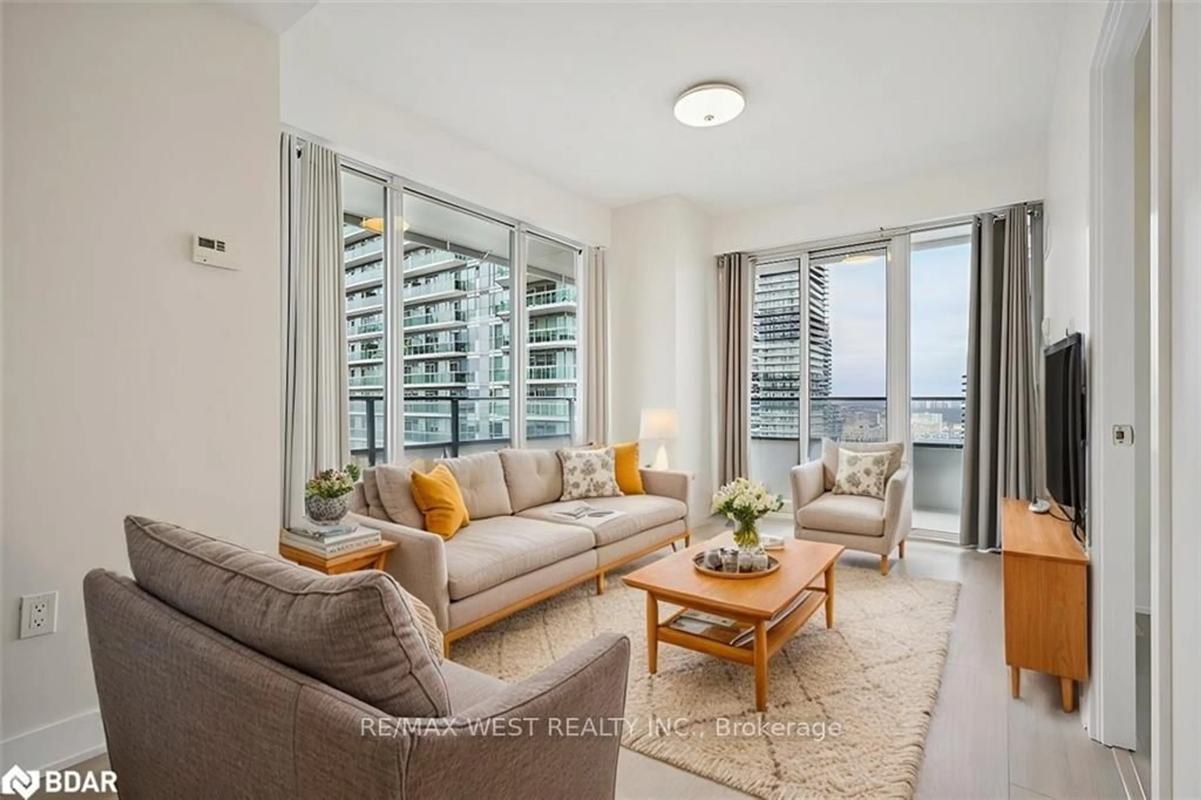 Living room with furniture, unknown for 20 Shore Breeze Dr #2604, Toronto Ontario M8V 0C7