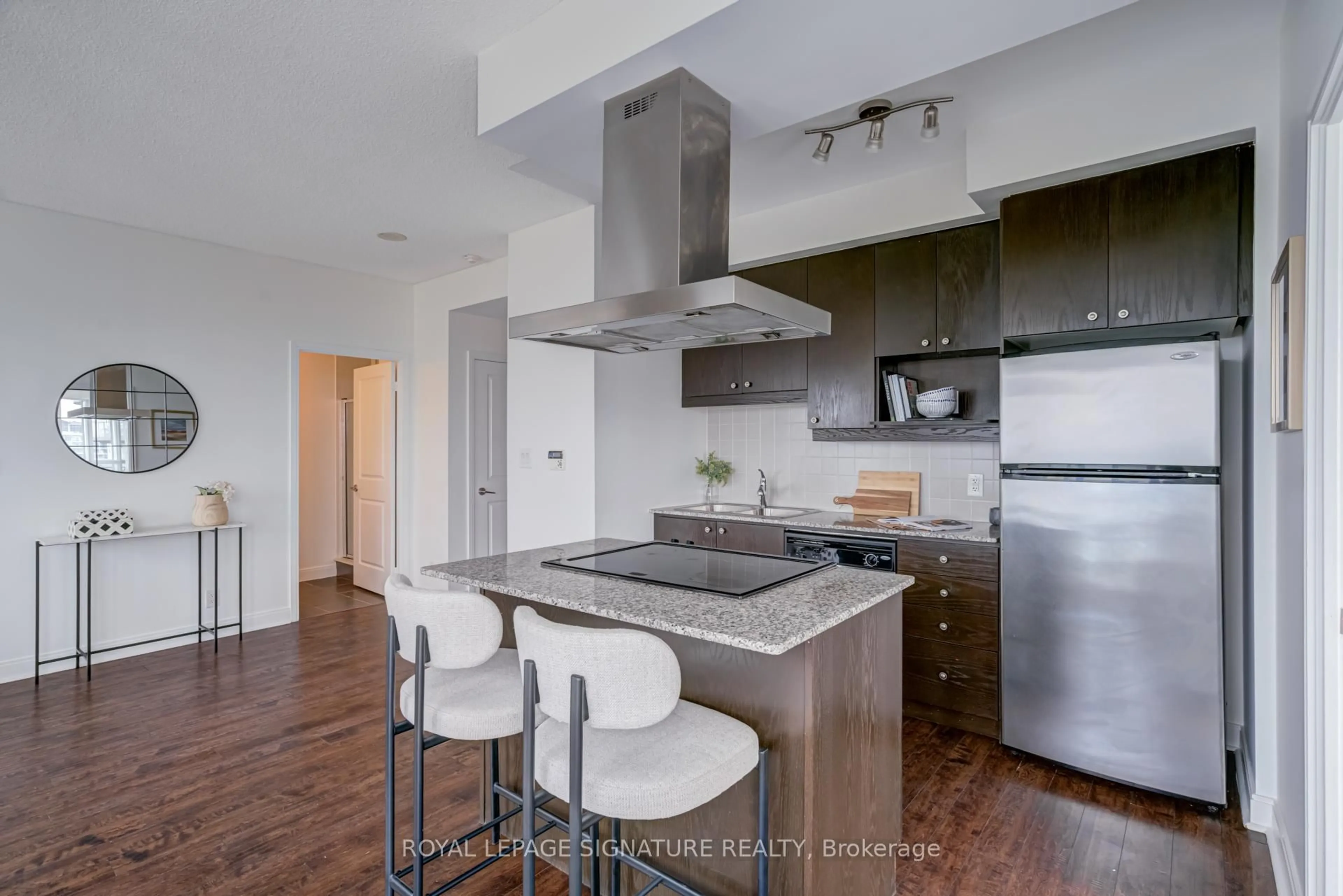 Open concept kitchen, unknown for 50 Absolute Ave #2406, Mississauga Ontario L4Z 0A8