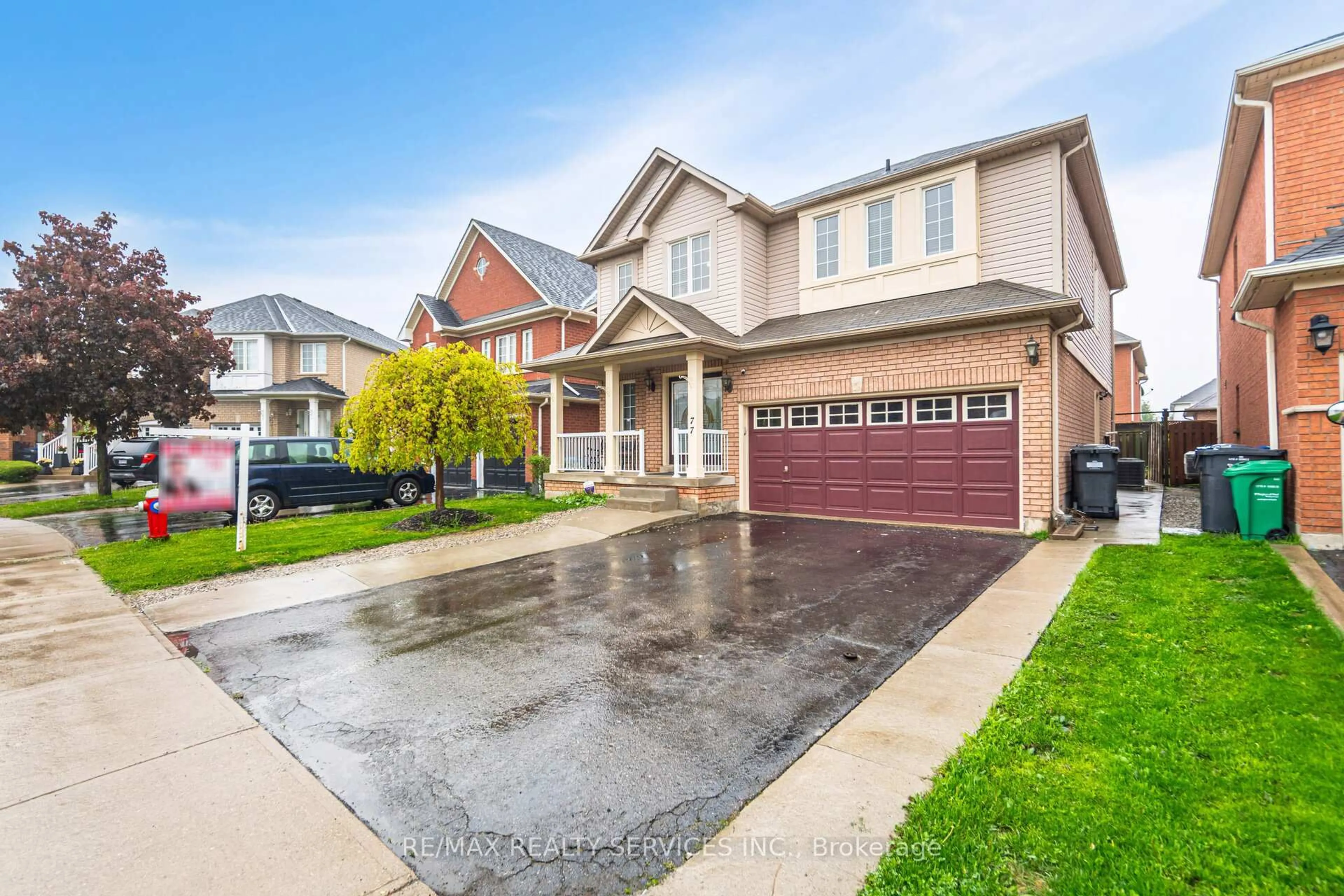 Home with brick exterior material, street for 77 Milkweed Cres, Brampton Ontario L7A 2G5