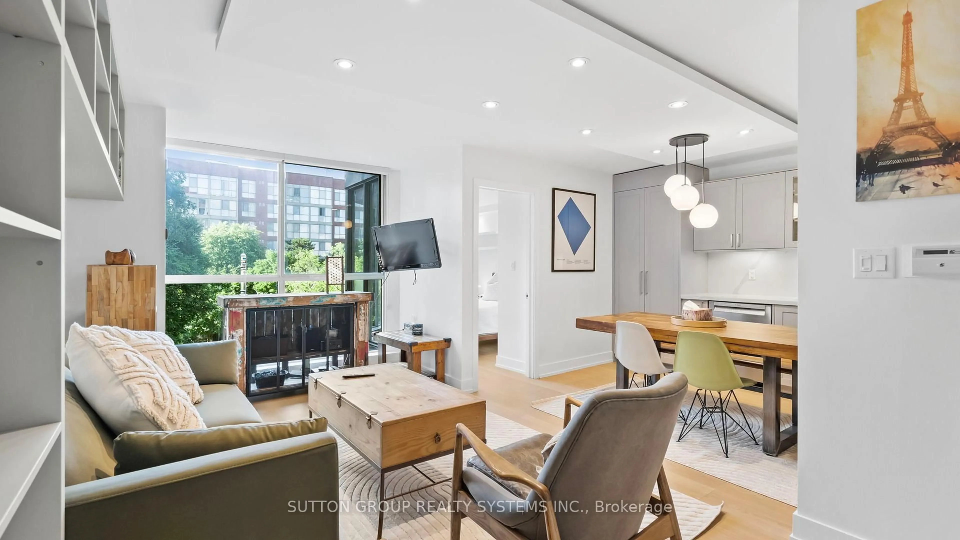 Living room with furniture, unknown for 22 Southport St #433, Toronto Ontario M6S 4Y9