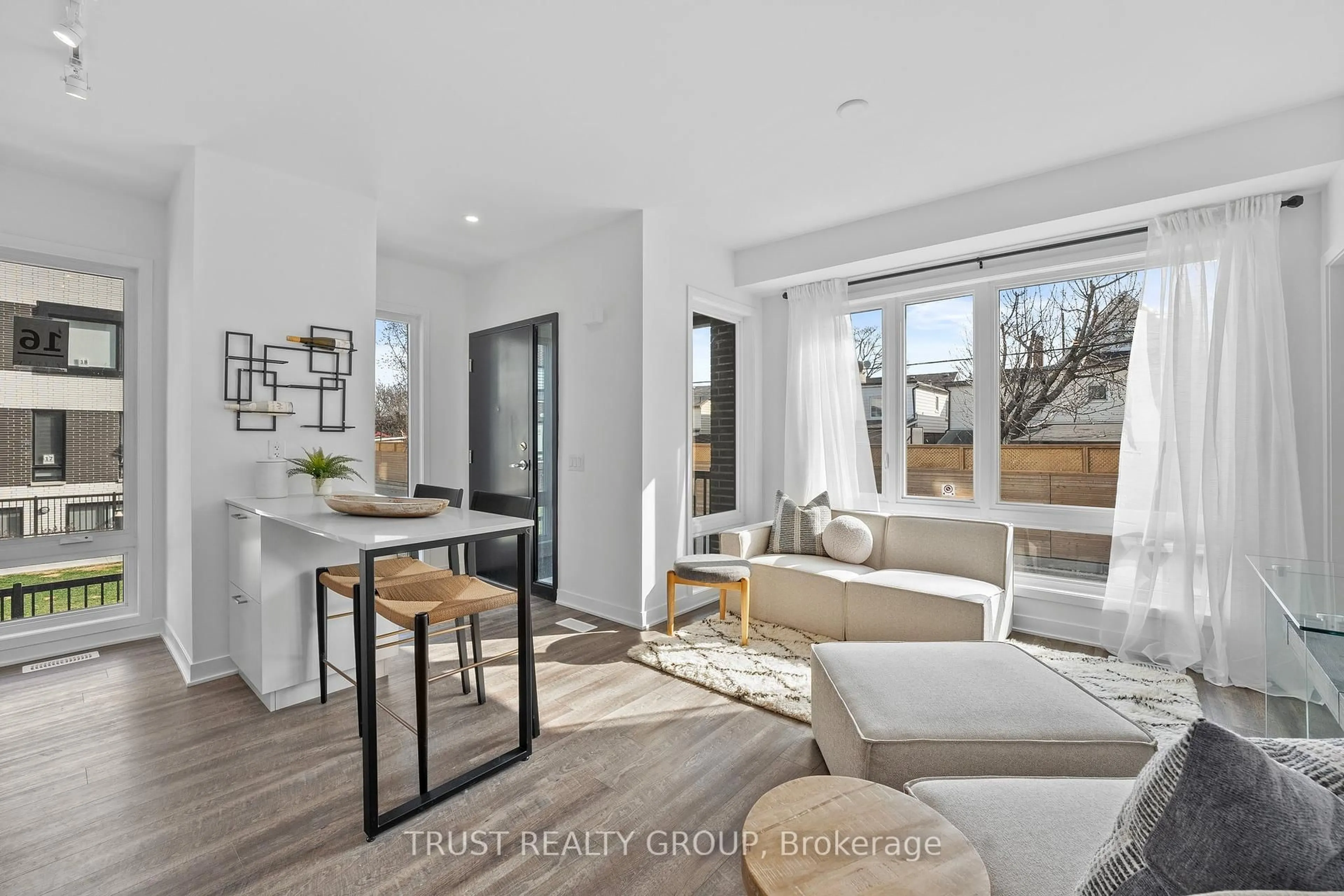 Living room with furniture, unknown for 10 Ed Clark Gdns #TH16, Toronto Ontario M6N 0C1
