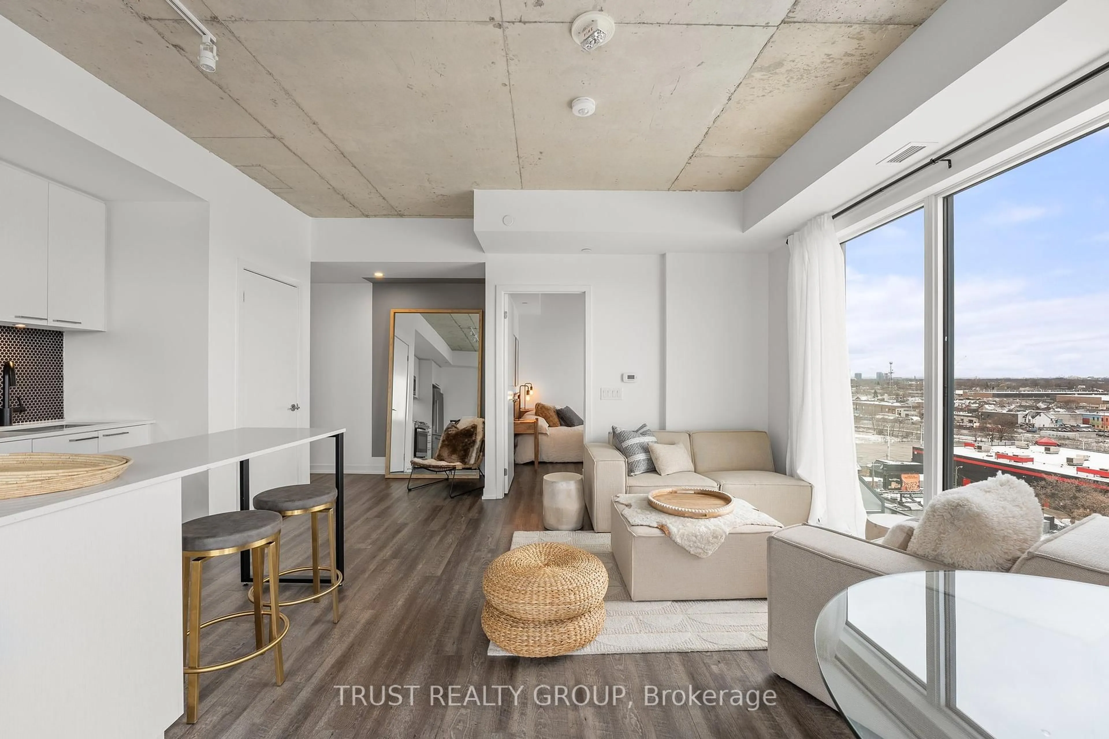 Living room with furniture, unknown for 1808 St. Clair Ave #911, Toronto Ontario M6N 0C1