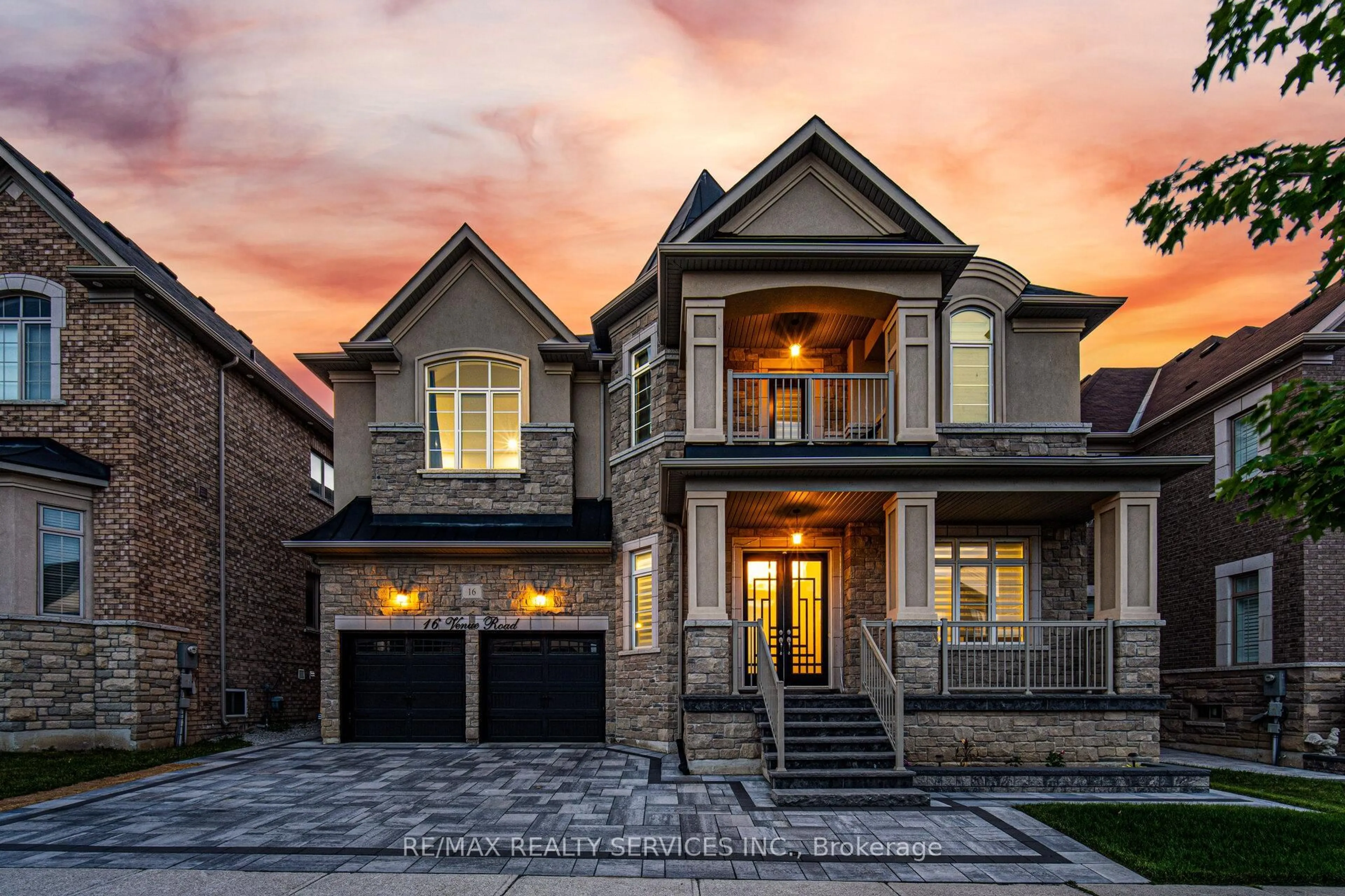 Home with brick exterior material, street for 16 Venue Rd, Brampton Ontario L6P 4E5