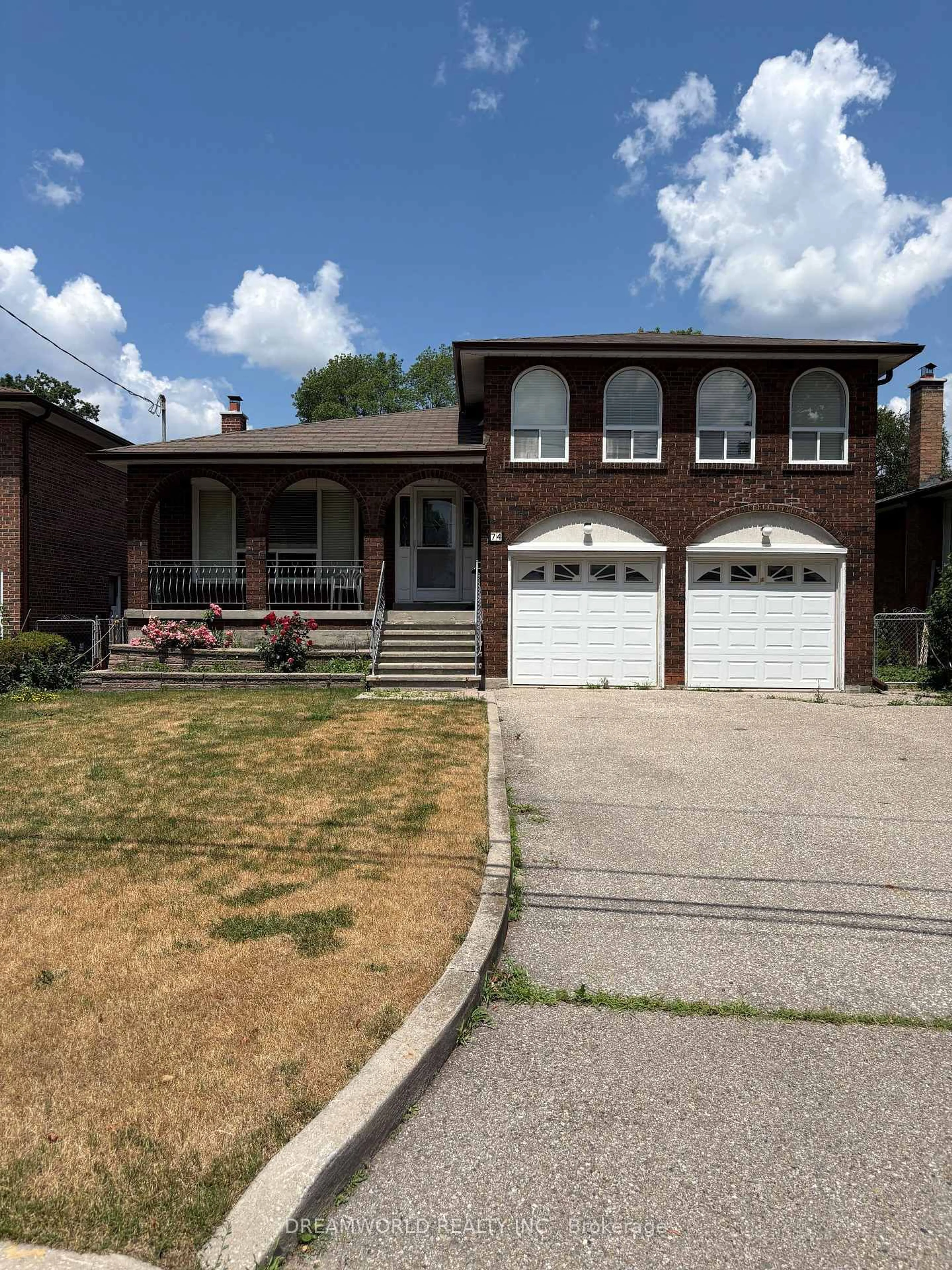Home with brick exterior material, street for 74 Whitfield Ave, Toronto Ontario M9L 1G5