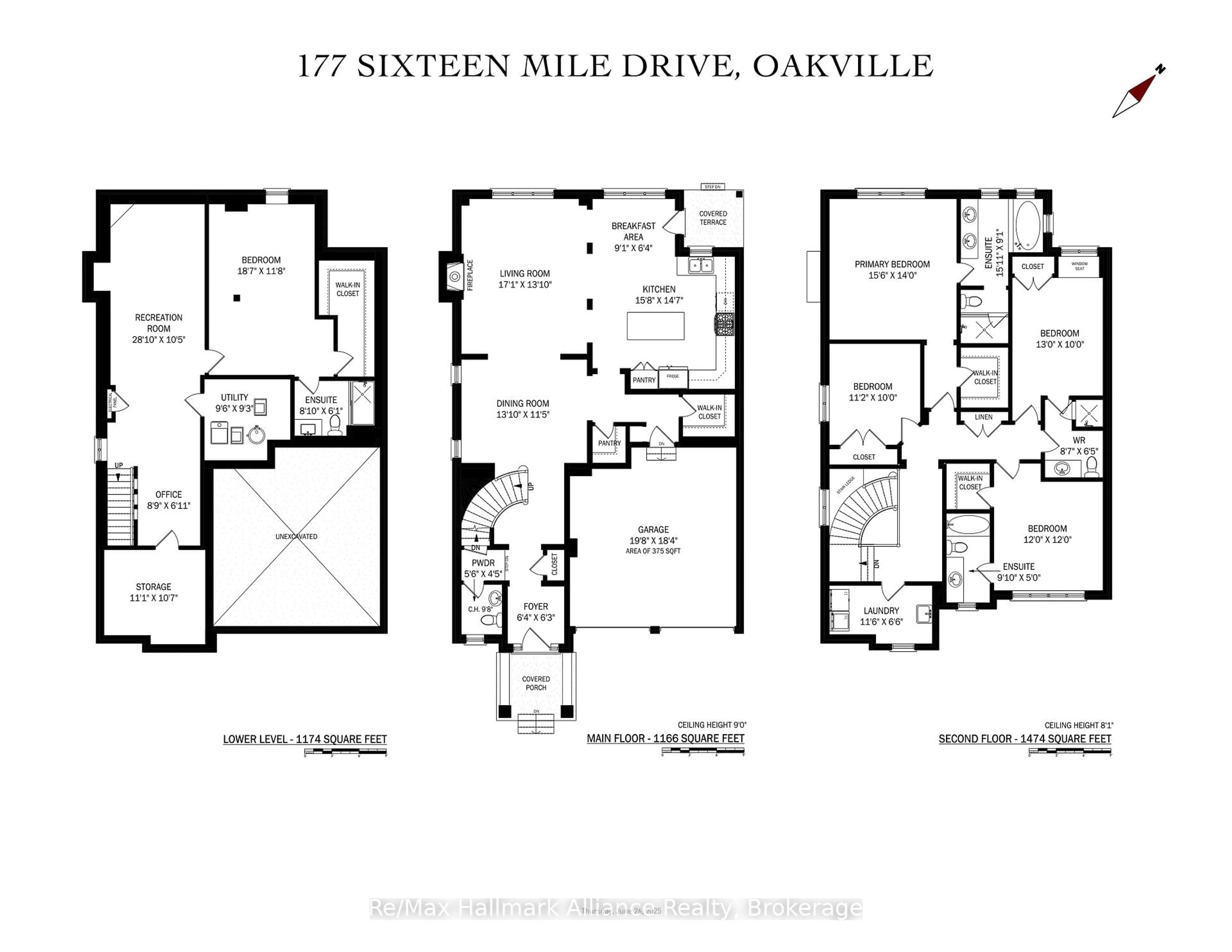 Floor plan for 177 Sixteen Mile Dr, Oakville Ontario L6M 0T7