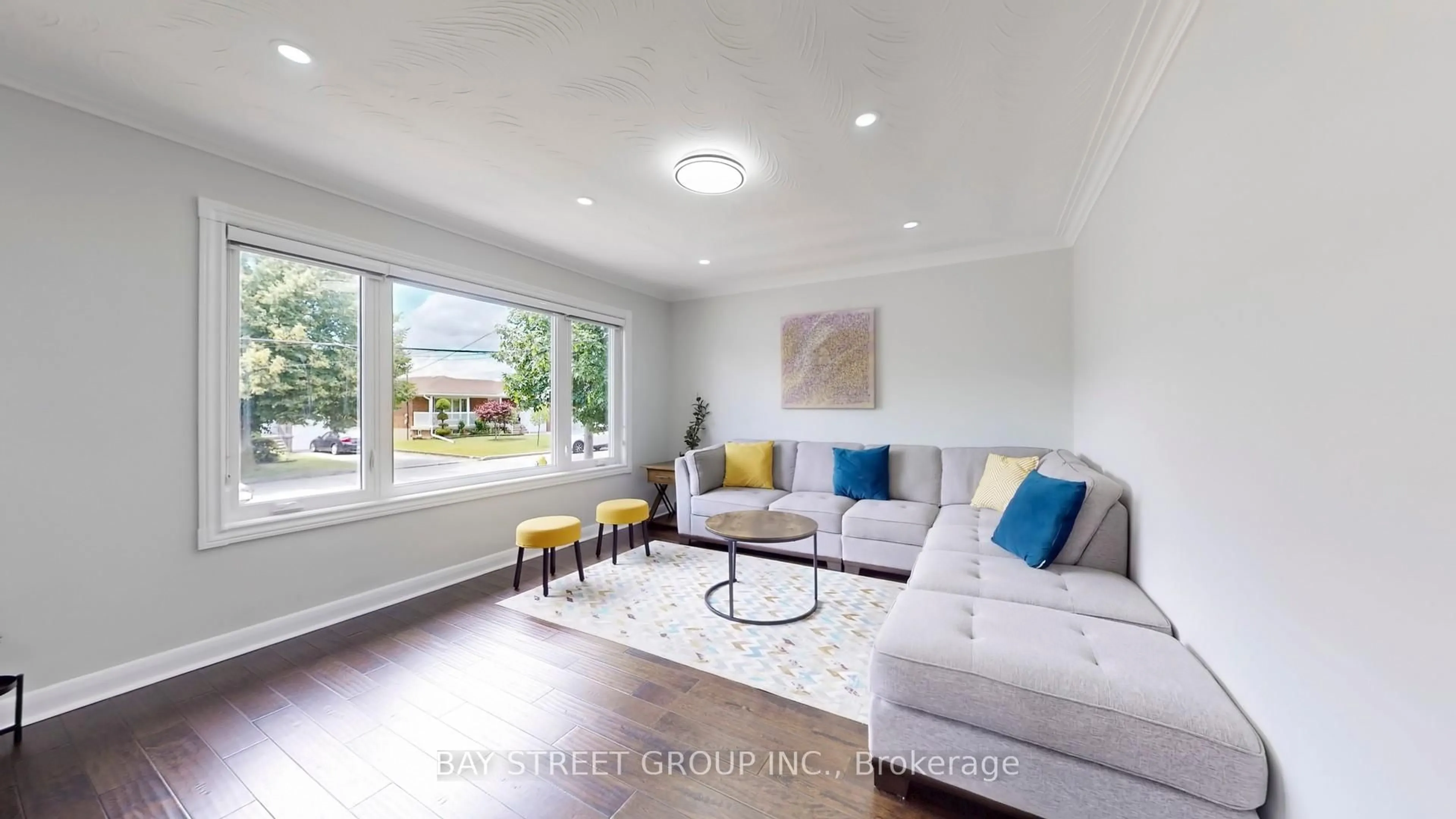 Living room with furniture, unknown for 15 Macleod St, Toronto Ontario M6L 2M7