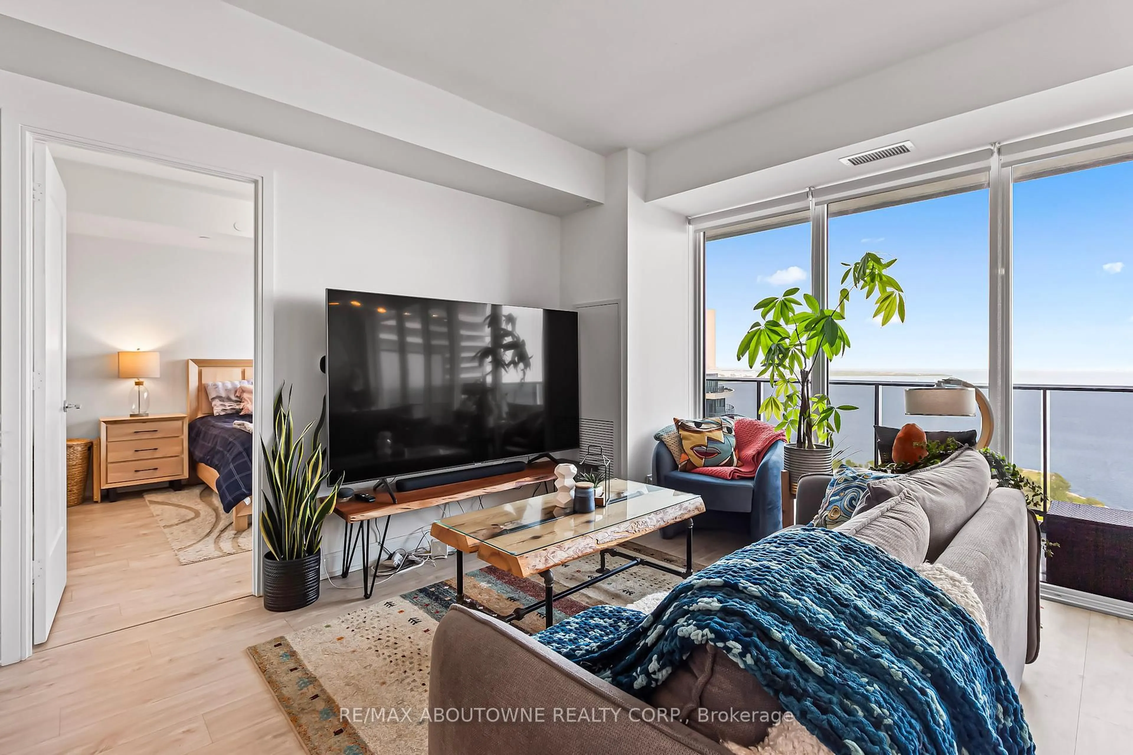 Living room with furniture, unknown for 70 Annie Craig Dr #4005, Toronto Ontario M8V 0G2