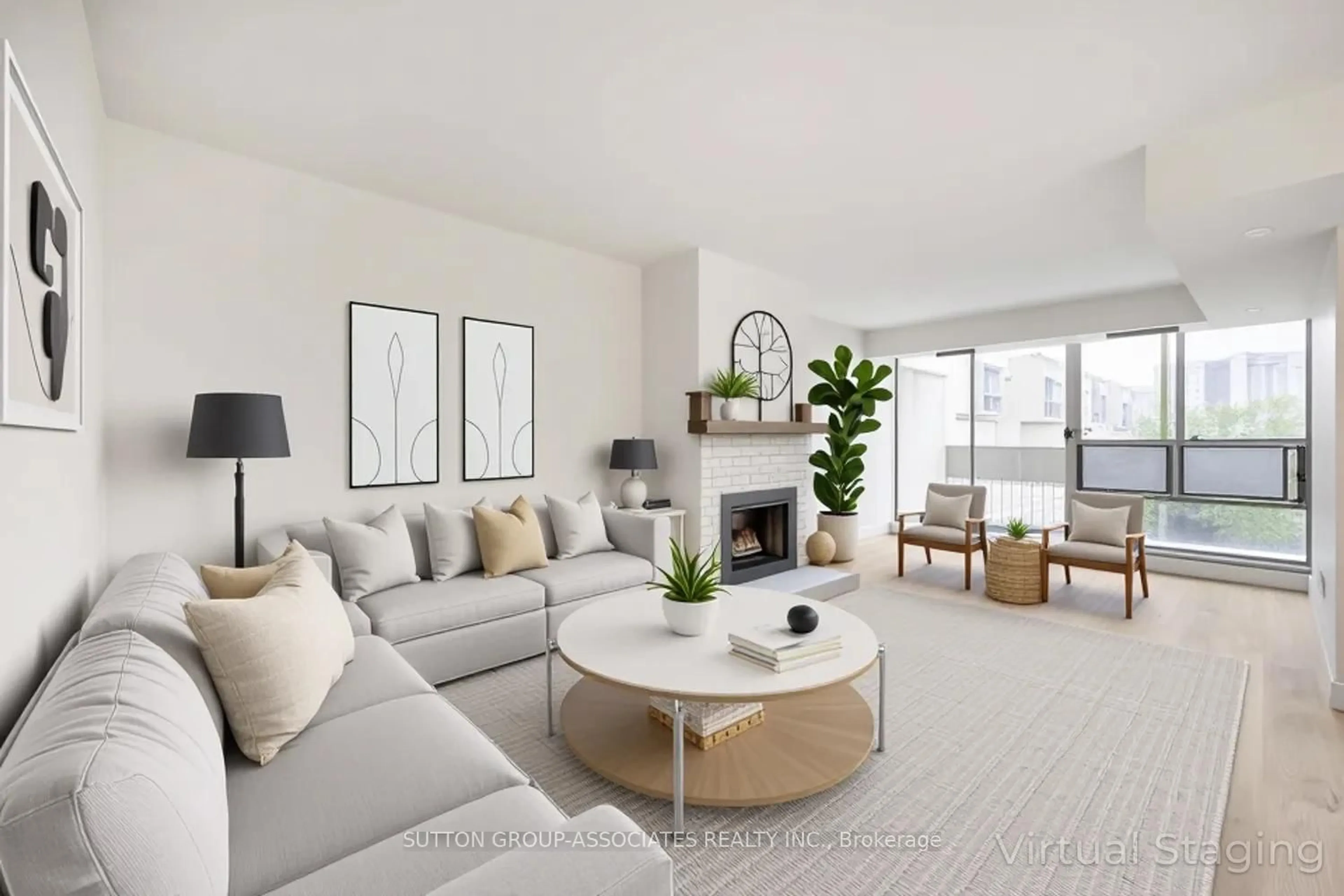 Living room with furniture, unknown for 1300 Marlborough Crt #504, Oakville Ontario L6H 2S2
