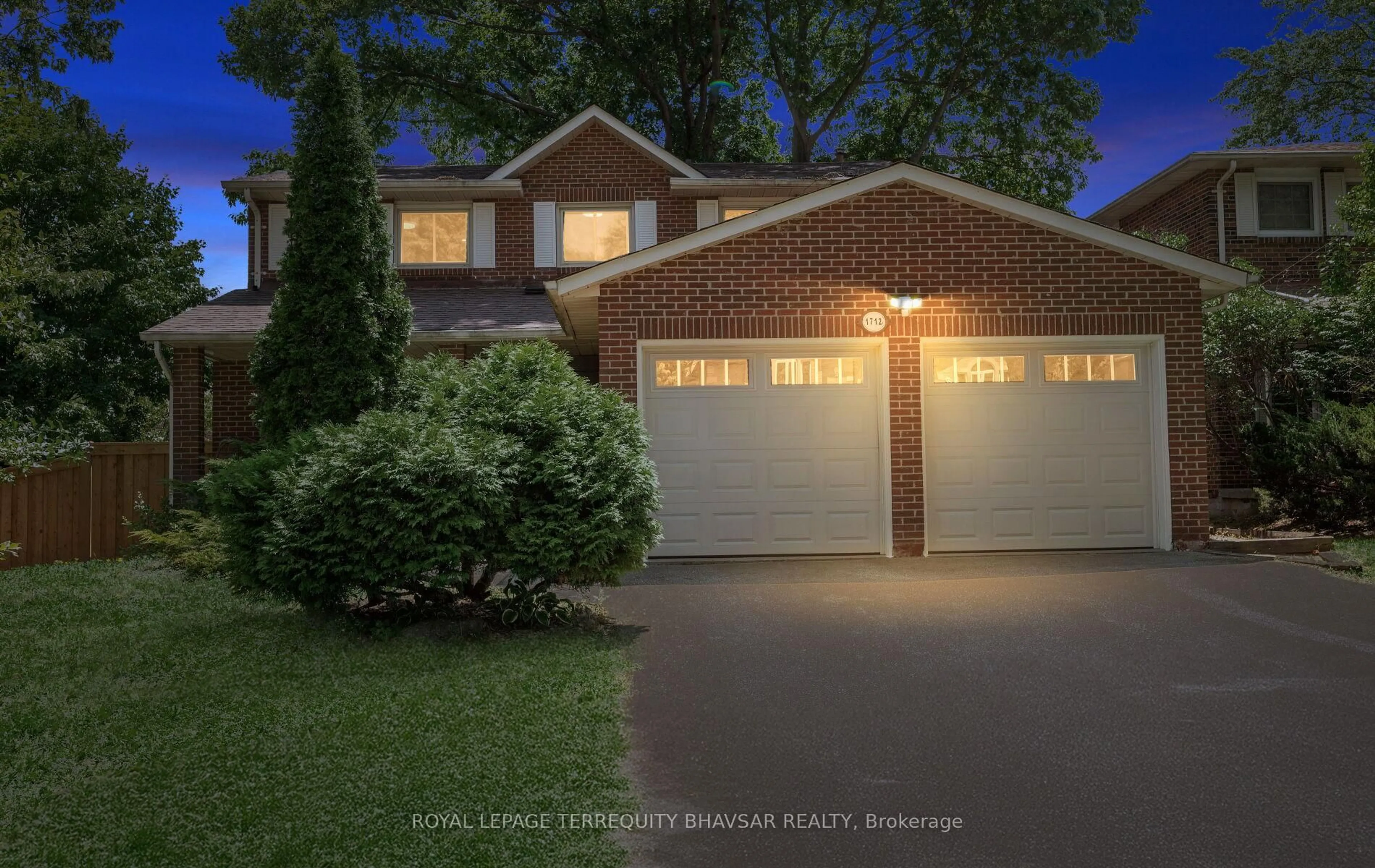 Home with brick exterior material, street for 1712 Fifeshire Crt, Mississauga Ontario L5L 3L6