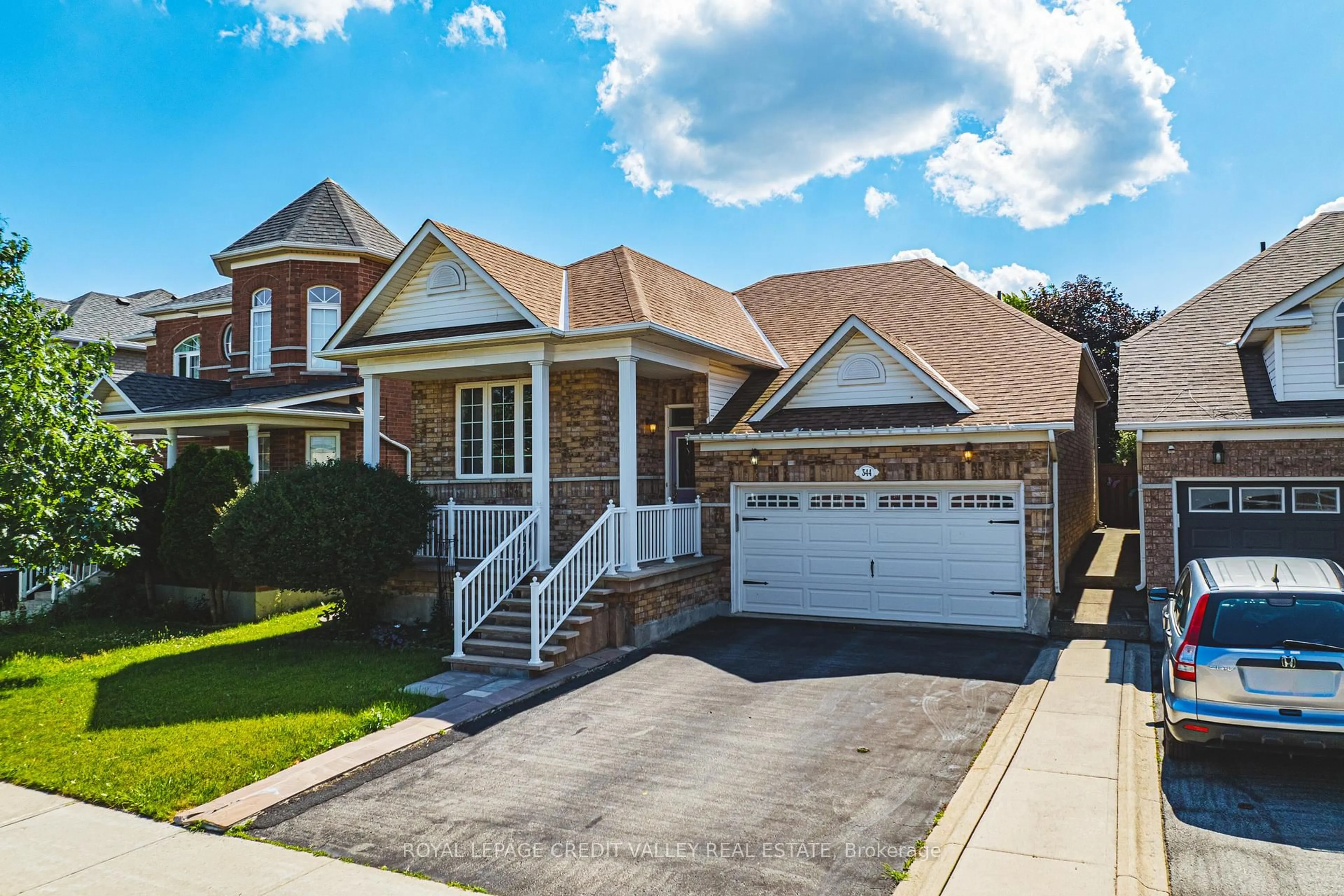 Home with brick exterior material, street for 344 Van Kirk Dr, Brampton Ontario L7A 1V4