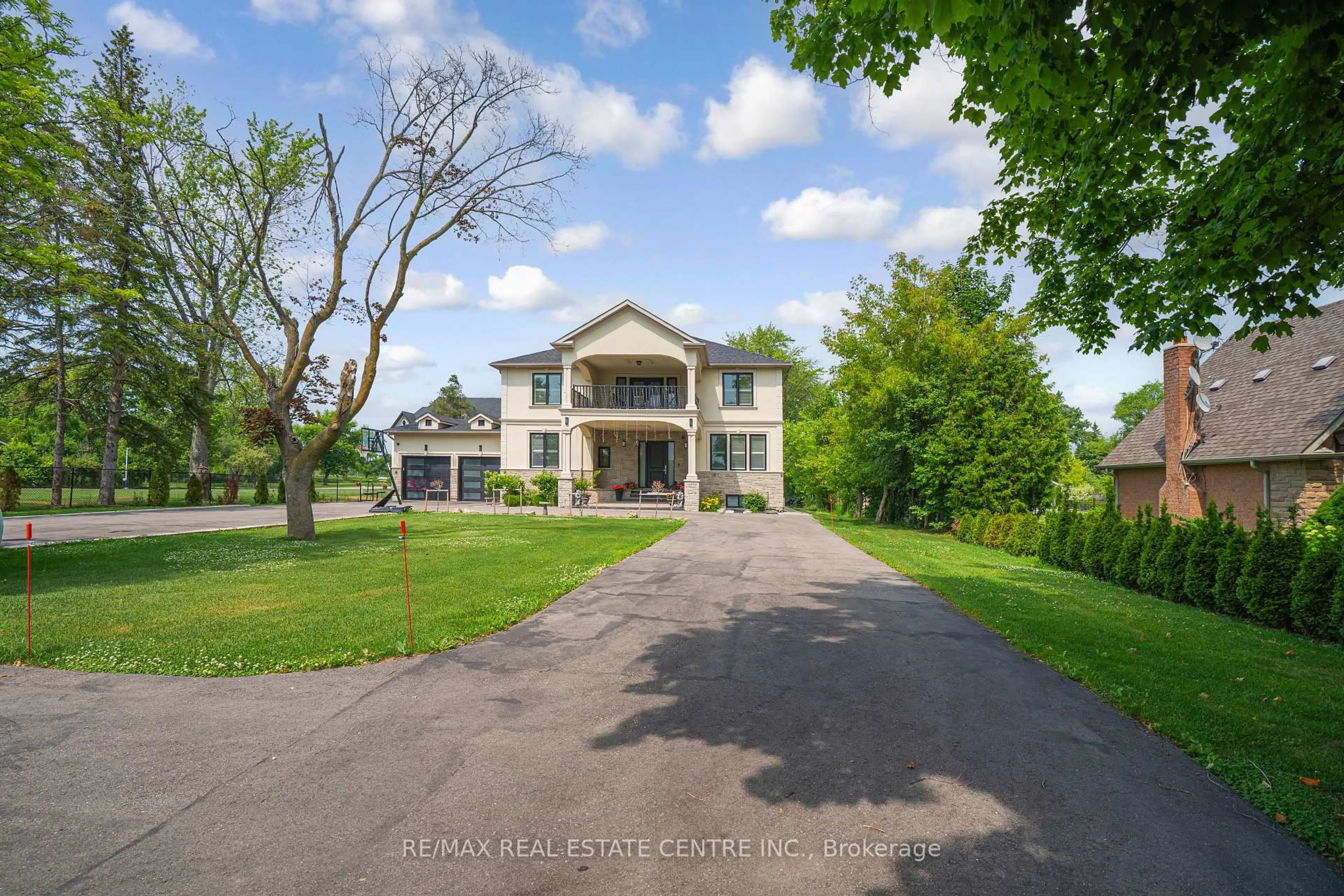 A pic from outside/outdoor area/front of a property/back of a property/a pic from drone, water/lake/river/ocean view for 9051 8th Line, Halton Hills Ontario L7G 4S5