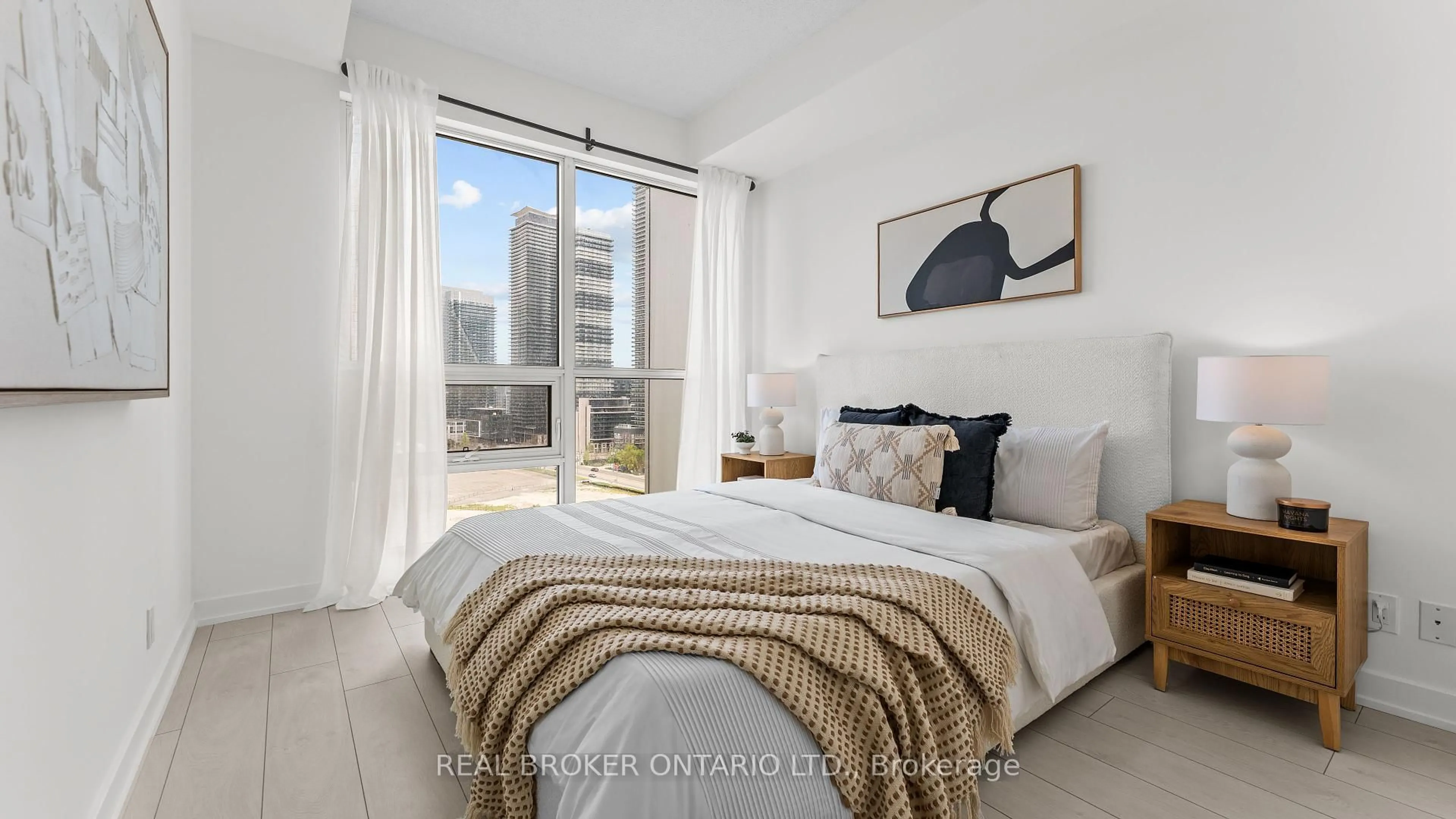 Bedroom with bed, unknown for 2220 Lake Shore Blvd #1604, Toronto Ontario M8V 0C1