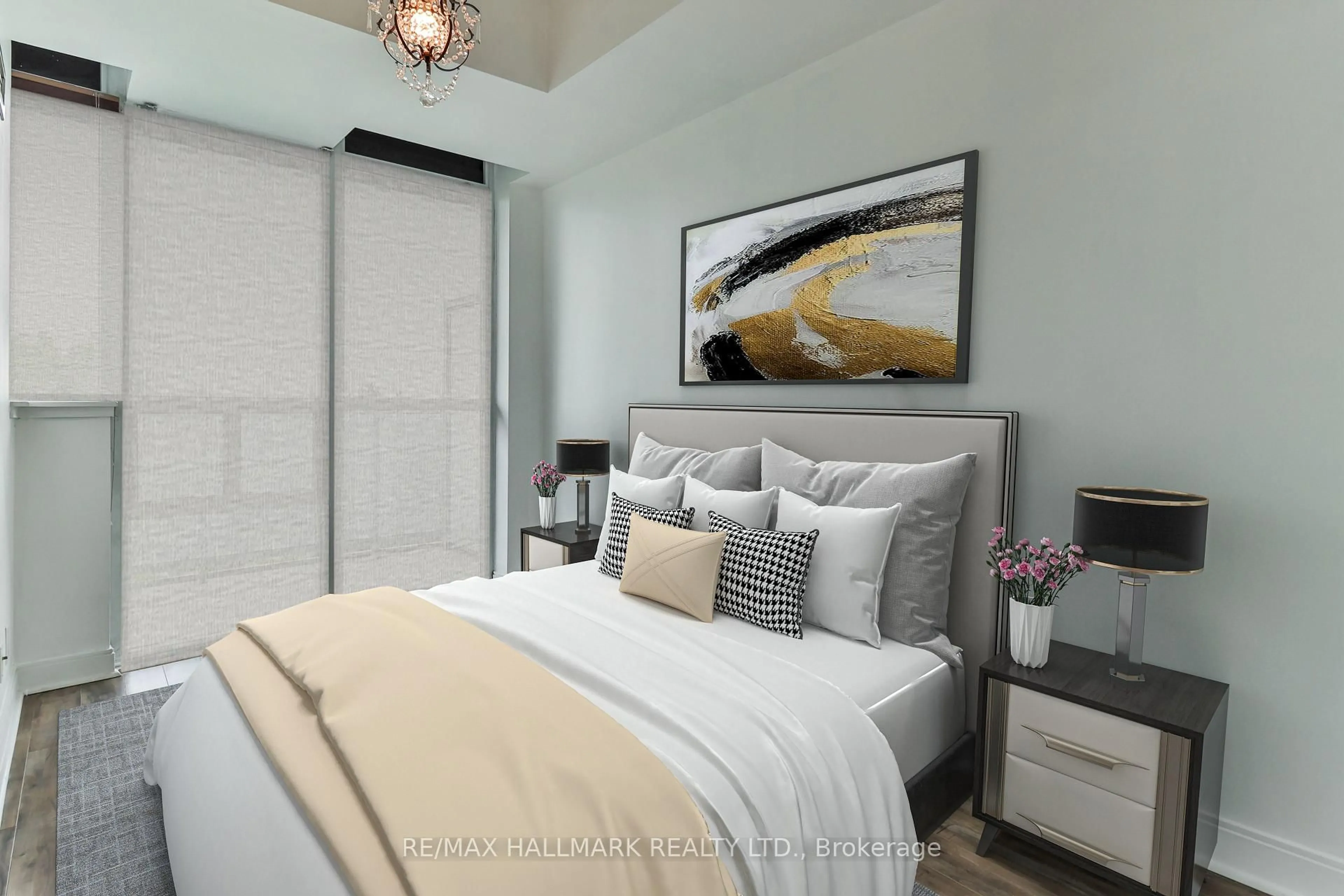 Bedroom with bed, unknown for 80 Absolute Ave #511, Mississauga Ontario L4Z 0A5