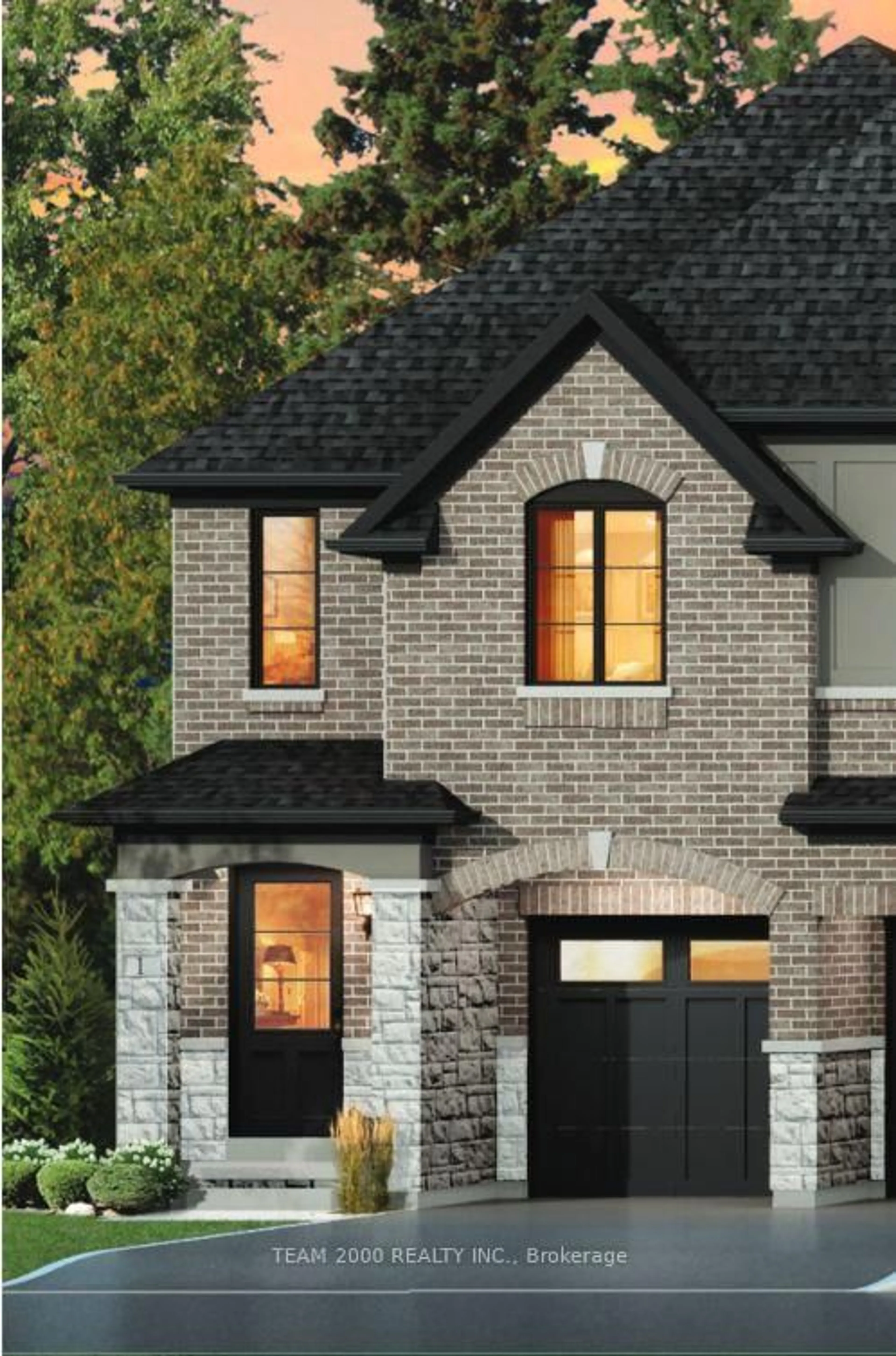Home with brick exterior material, street for 2092 Coppenwood Common, Burlington Ontario L7P 0V8