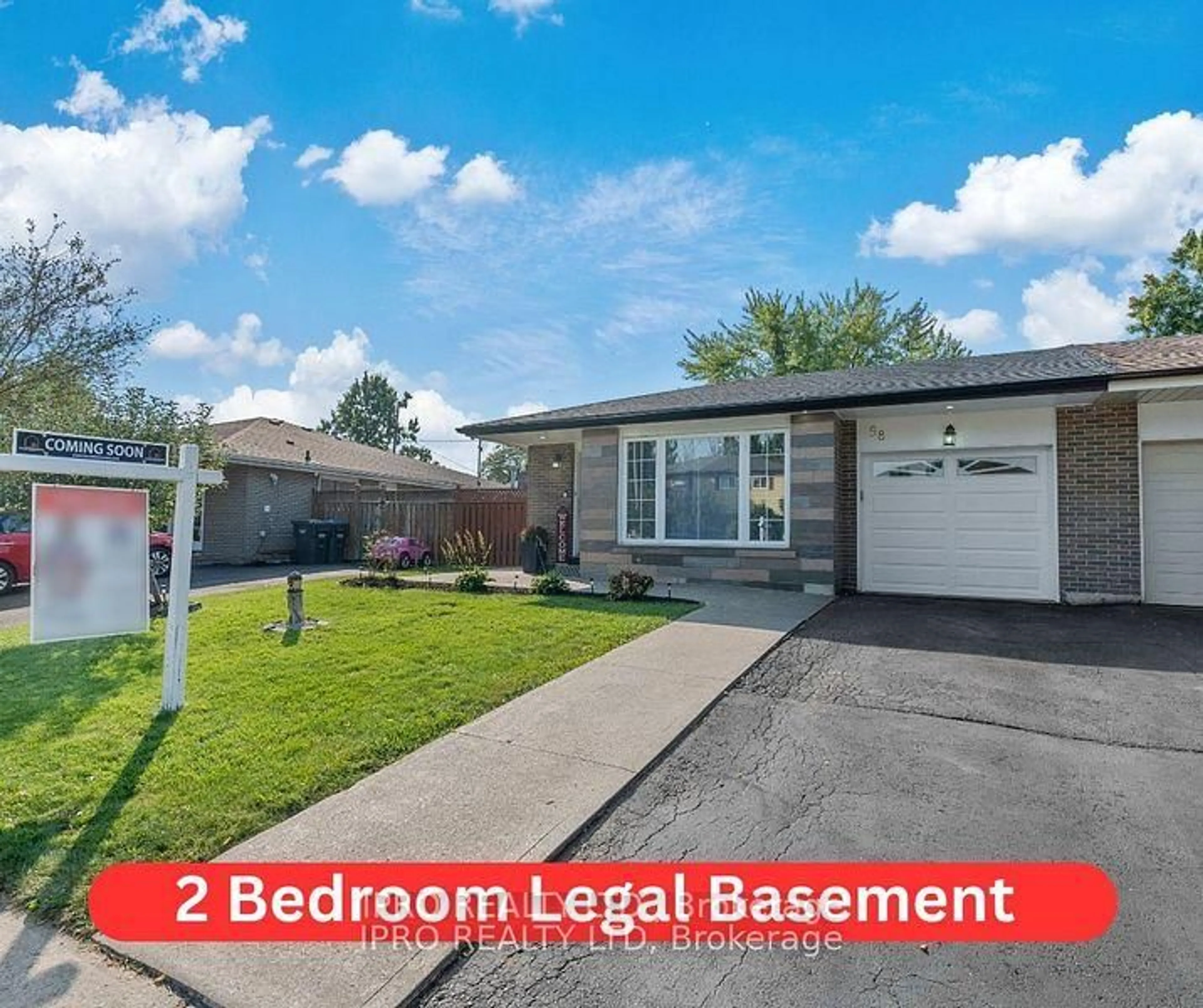 A pic from outside/outdoor area/front of a property/back of a property/a pic from drone, street for 58 Doncaster Dr, Brampton Ontario L6T 1T1