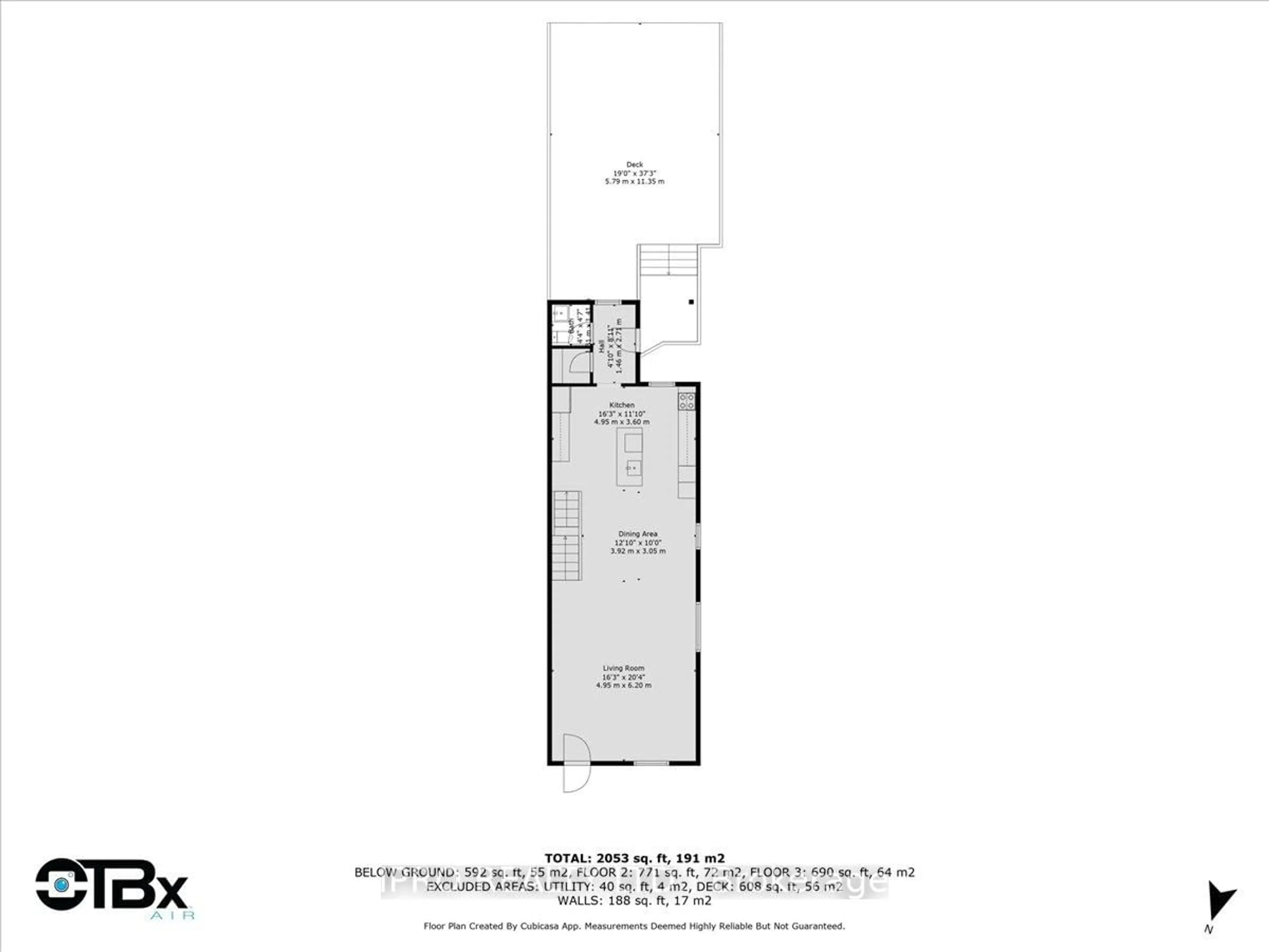 Floor plan for 2043 Davenport Rd, Toronto Ontario M6N 1C5